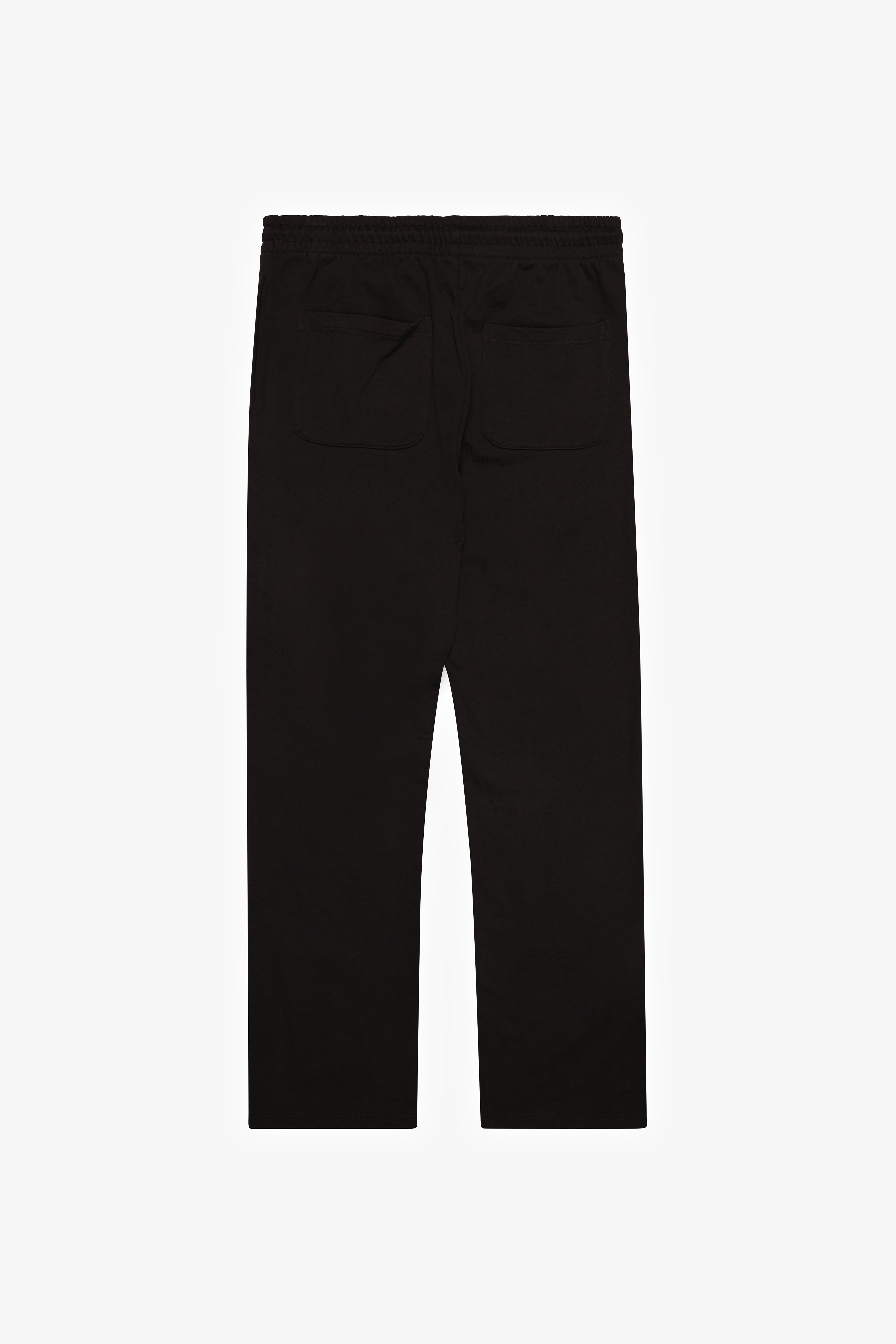 "MEMBER" RELAXED FIT PANTS - BLACK