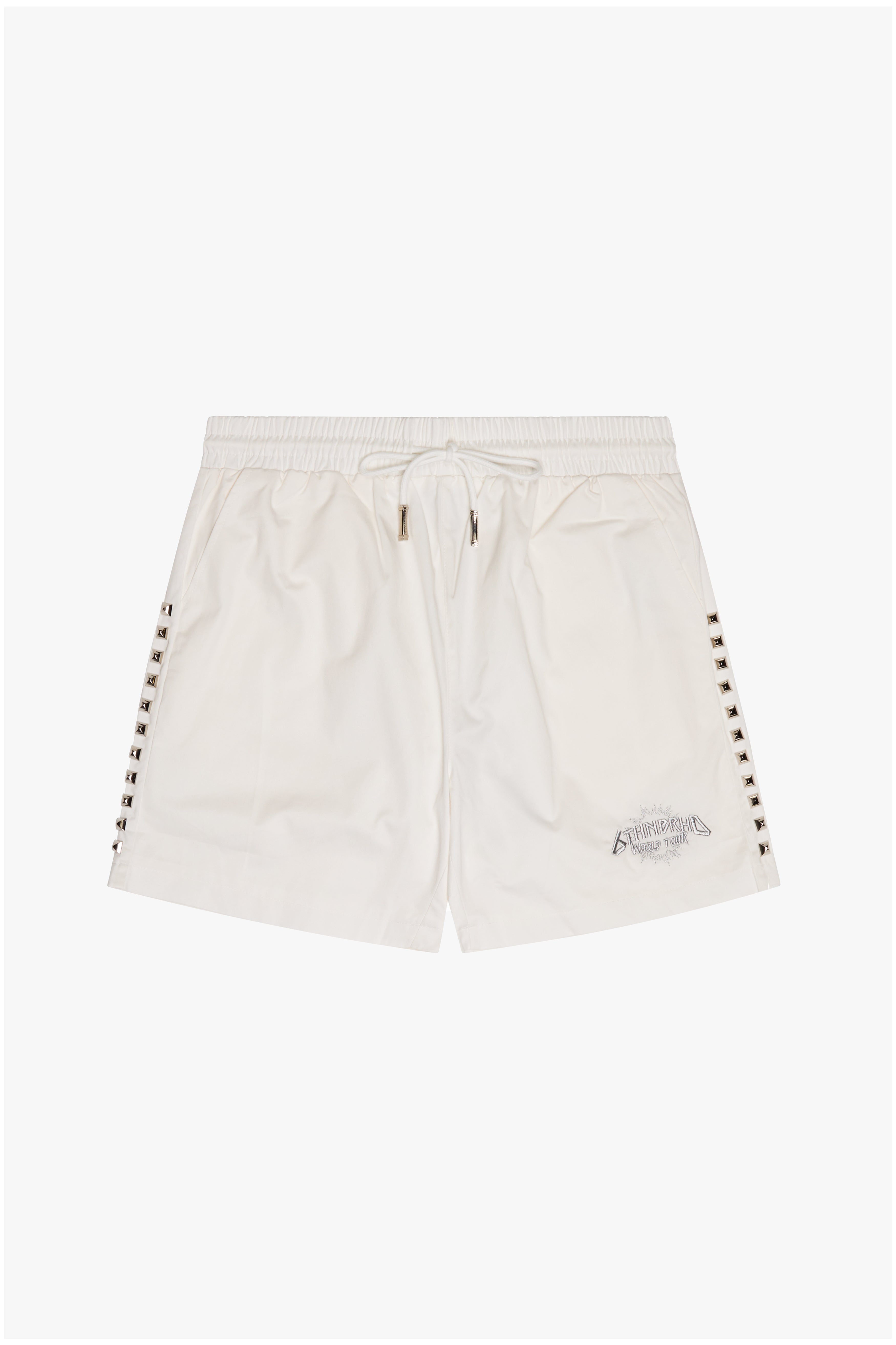 6thNBRHD SHORTS "STUNNA" WHITE