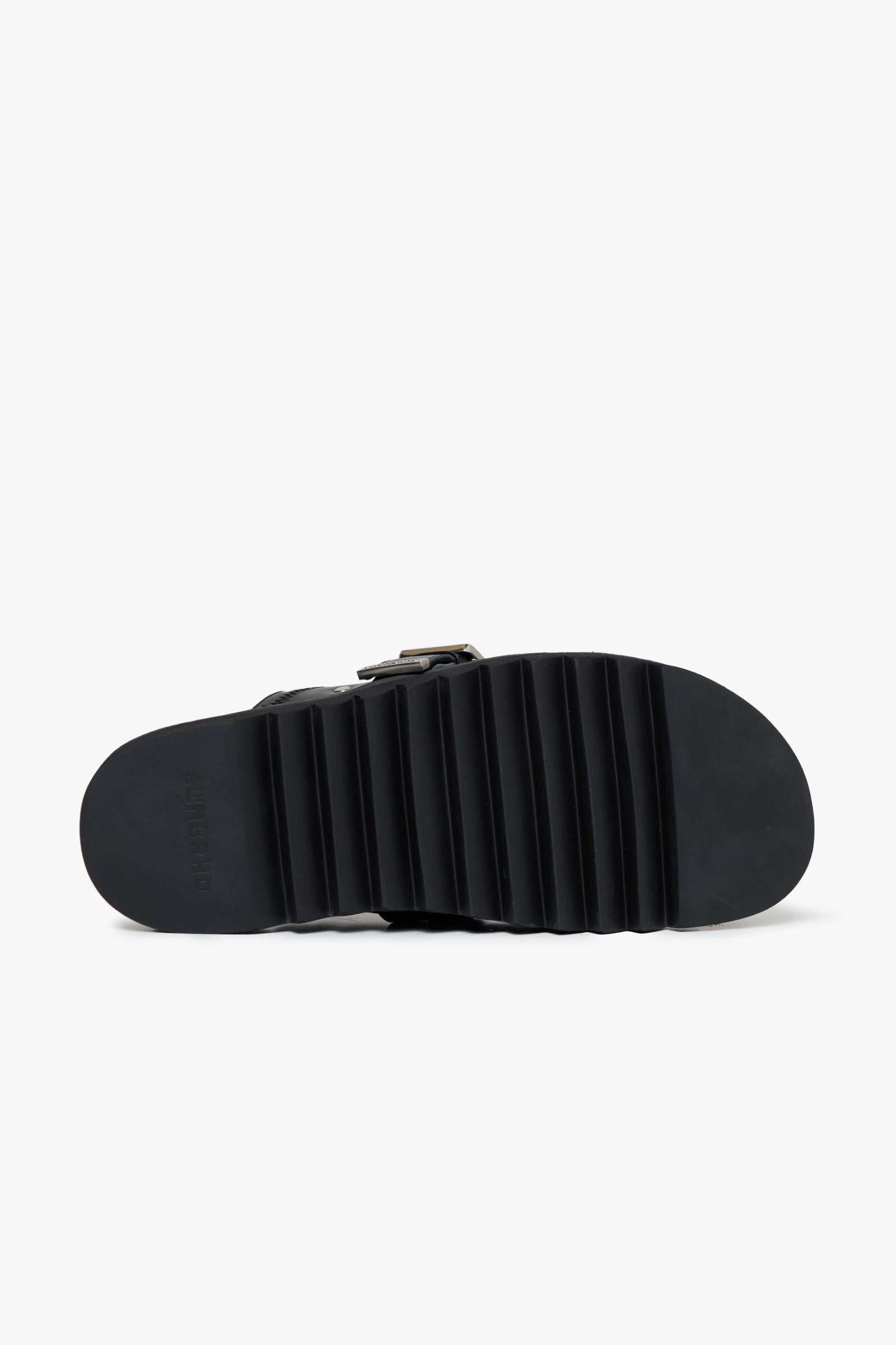 6thNBRHD "MOONWALK" LEATHER MULE BLACK