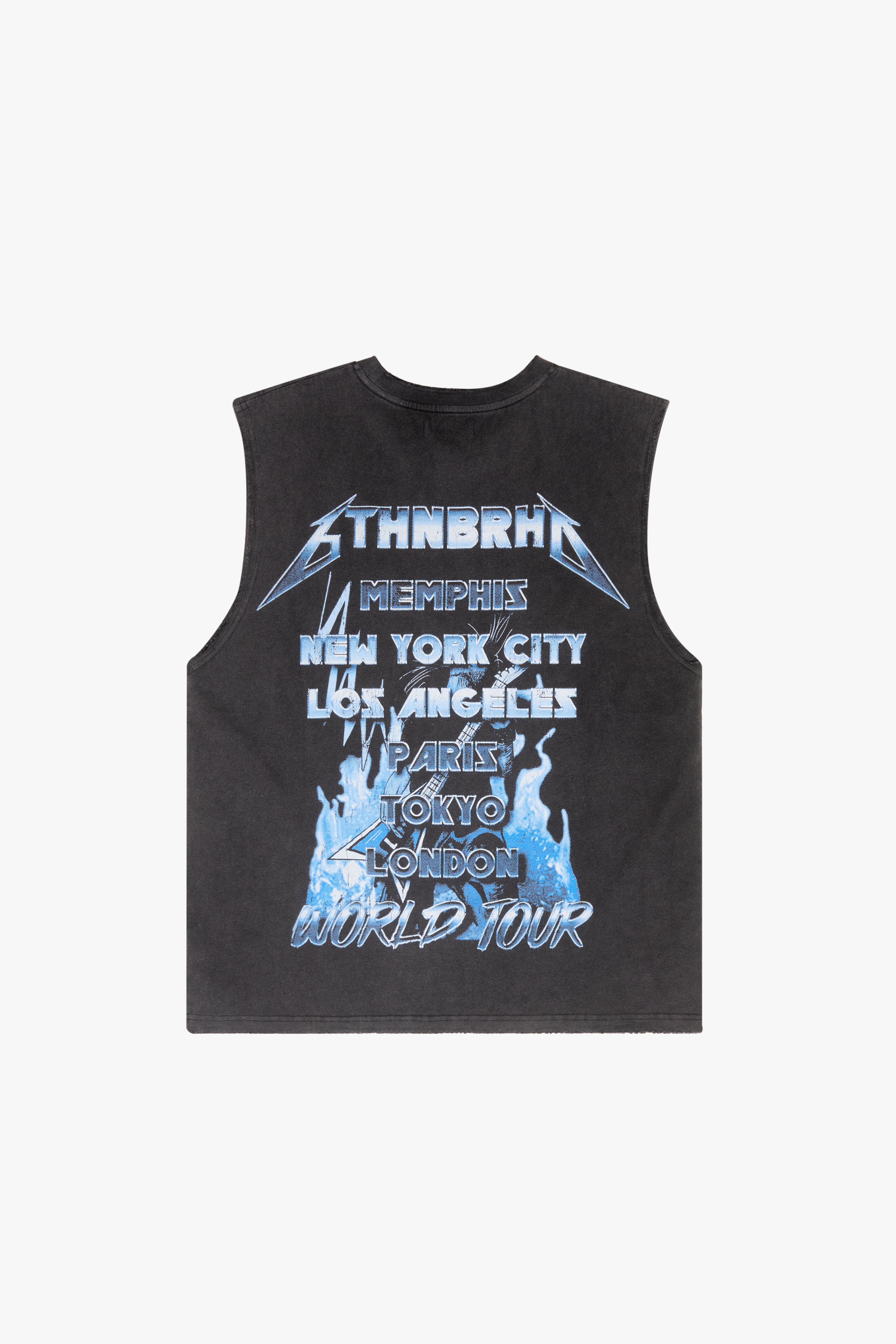 6thNBRHD TEE "WORLD TOUR" BLACK WASH