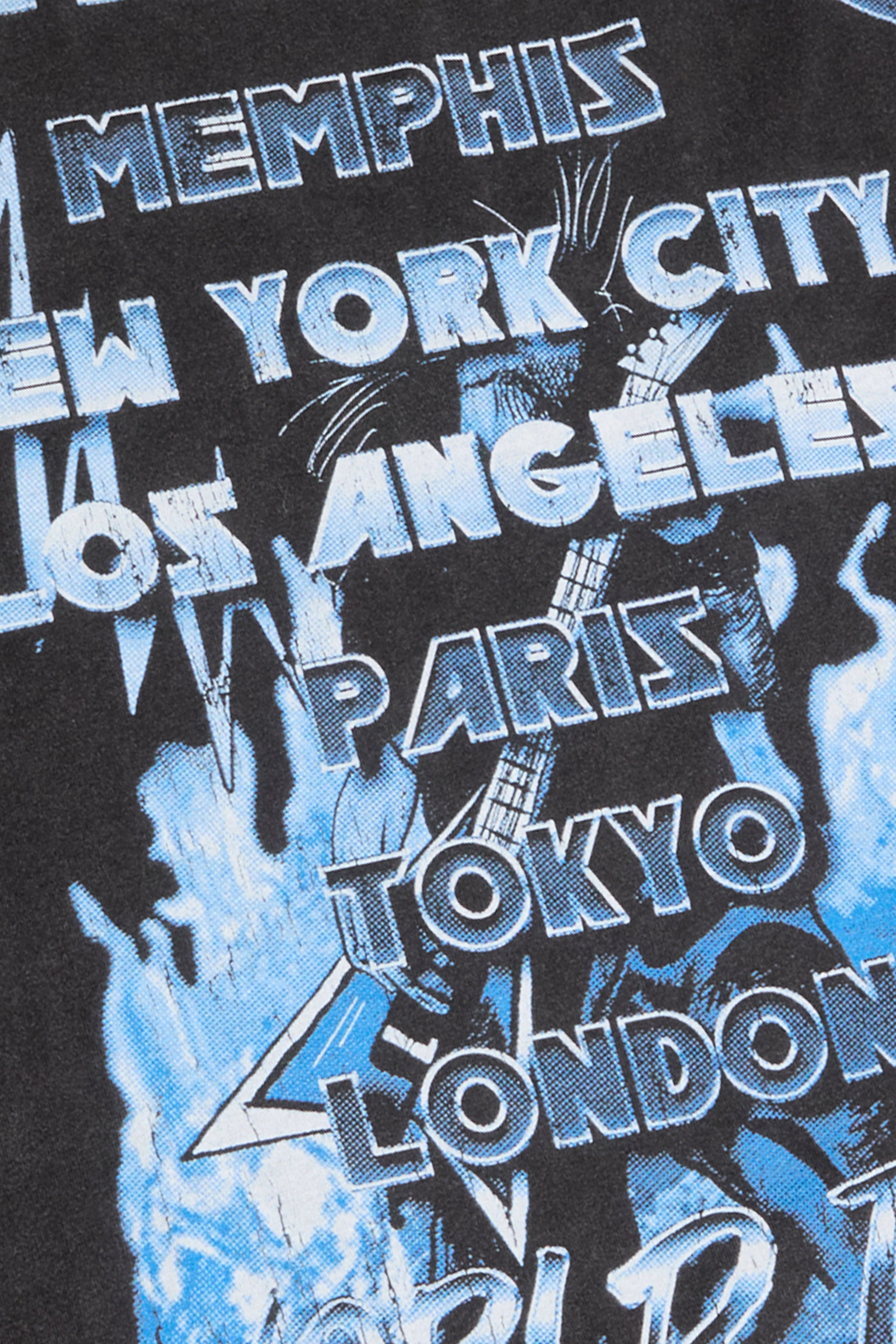 6thNBRHD TEE "WORLD TOUR" BLACK WASH