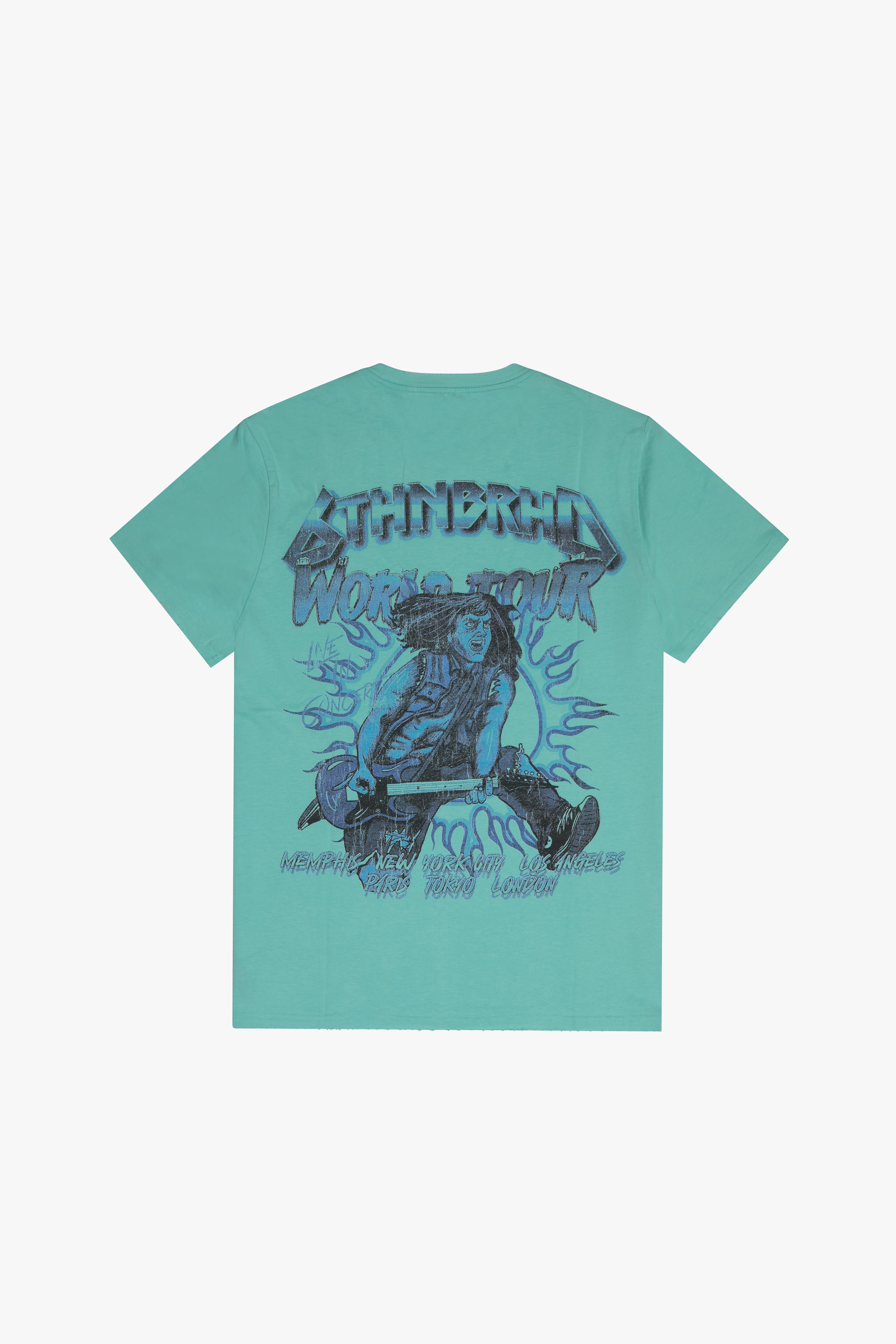 6thNBRHD TEE "HEAVY METAL" AQUA