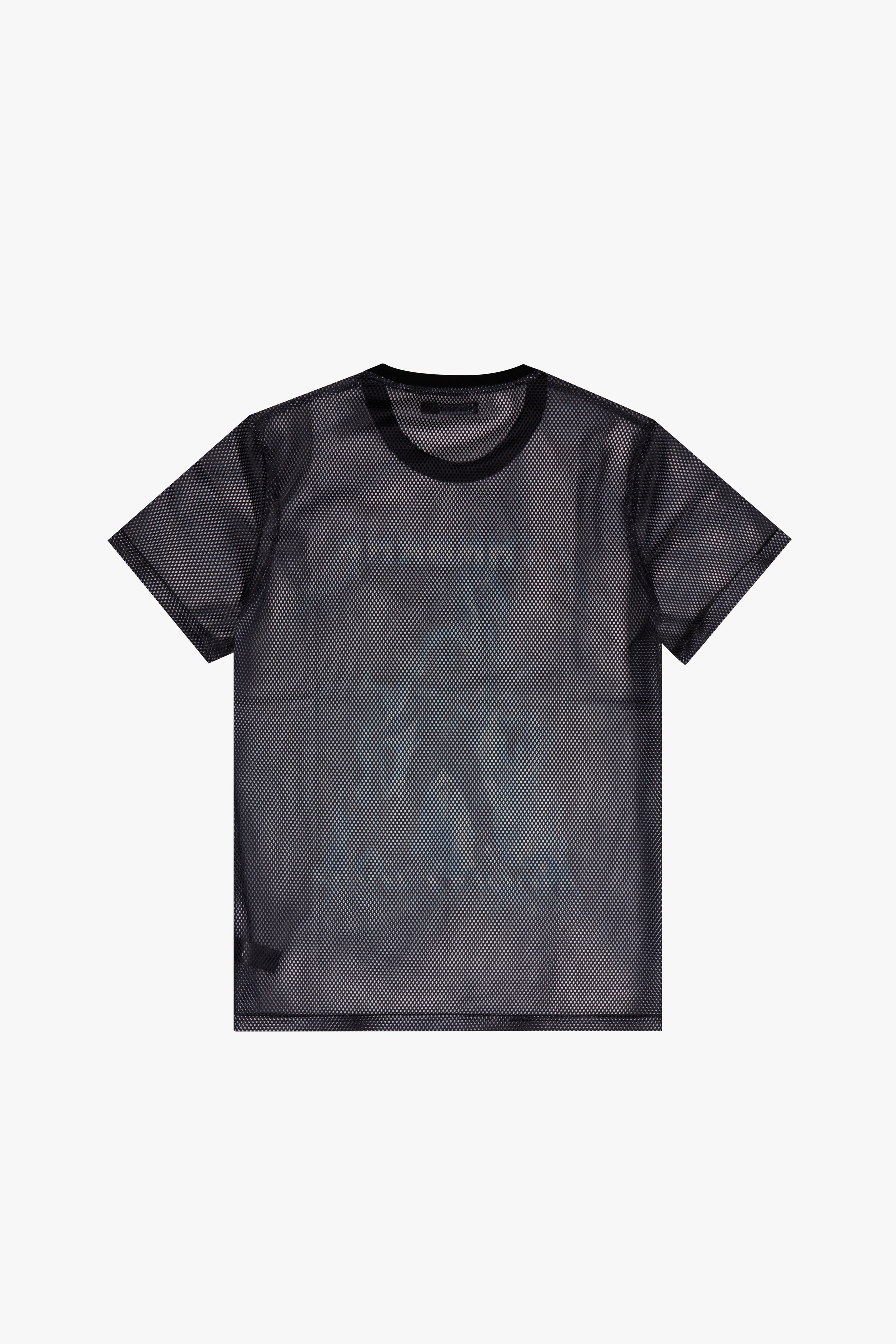 6thNBRHD MESH TEE "HARD ROCK" BLACK