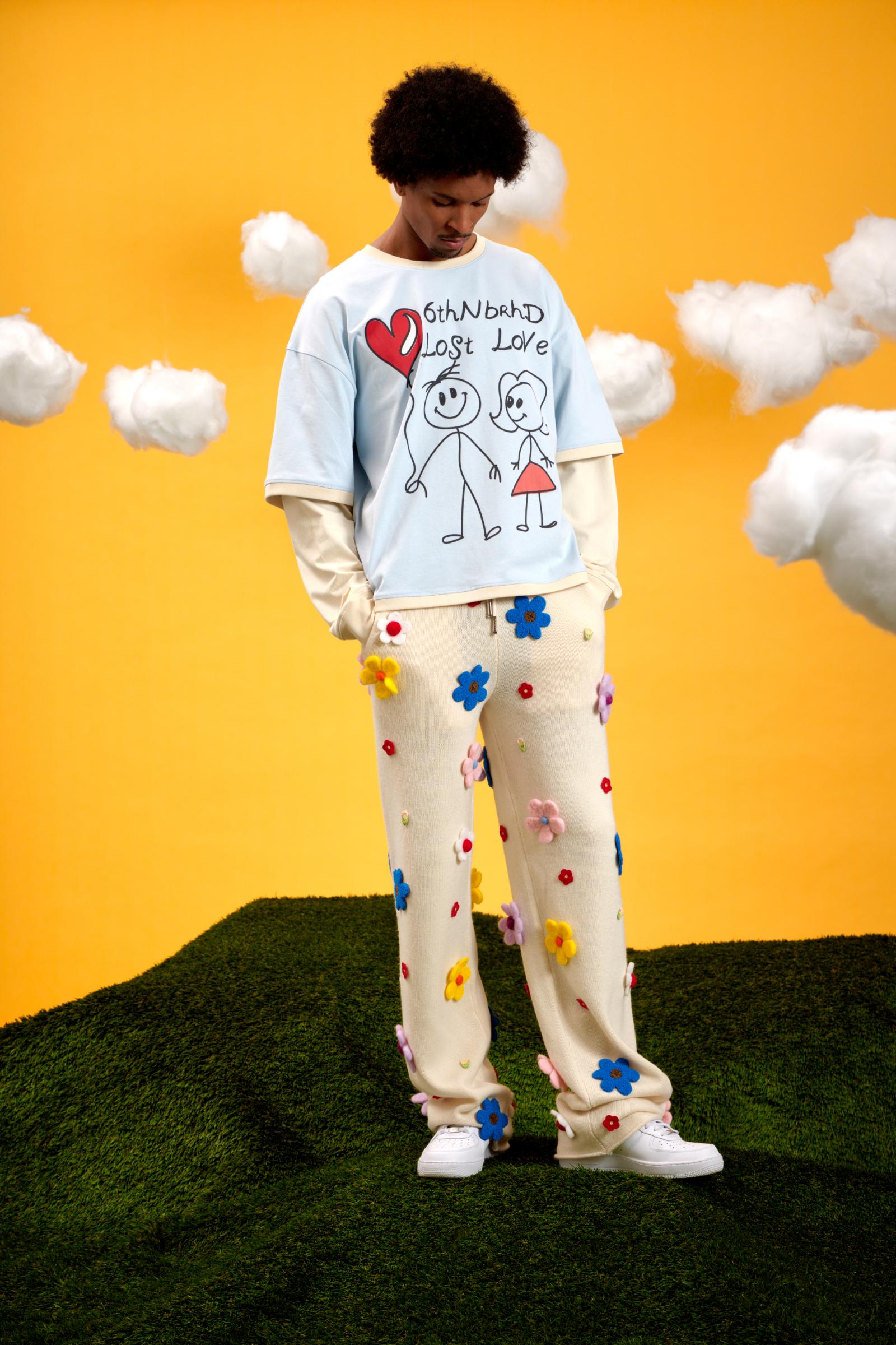 6thNBRHD TEE "DRAWING" BABY BLUE