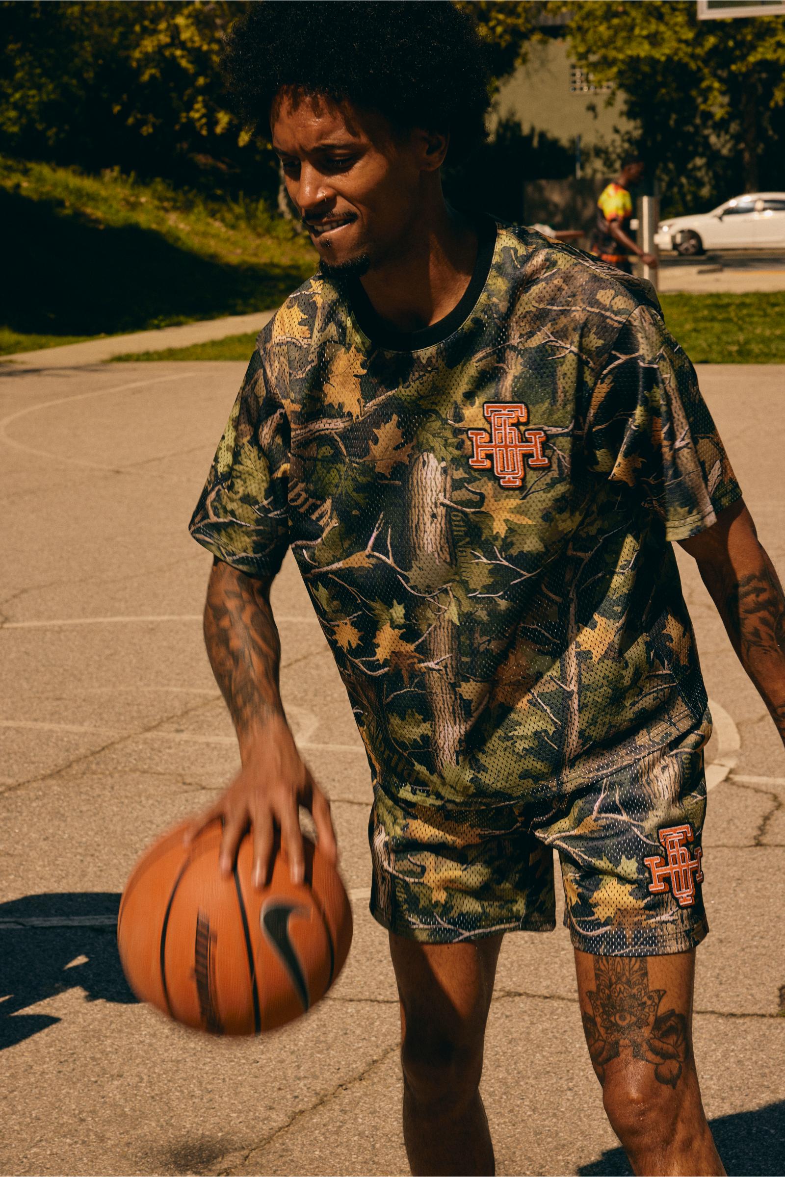 "Scrimmage" Box-Fit Mesh Tee Camo
