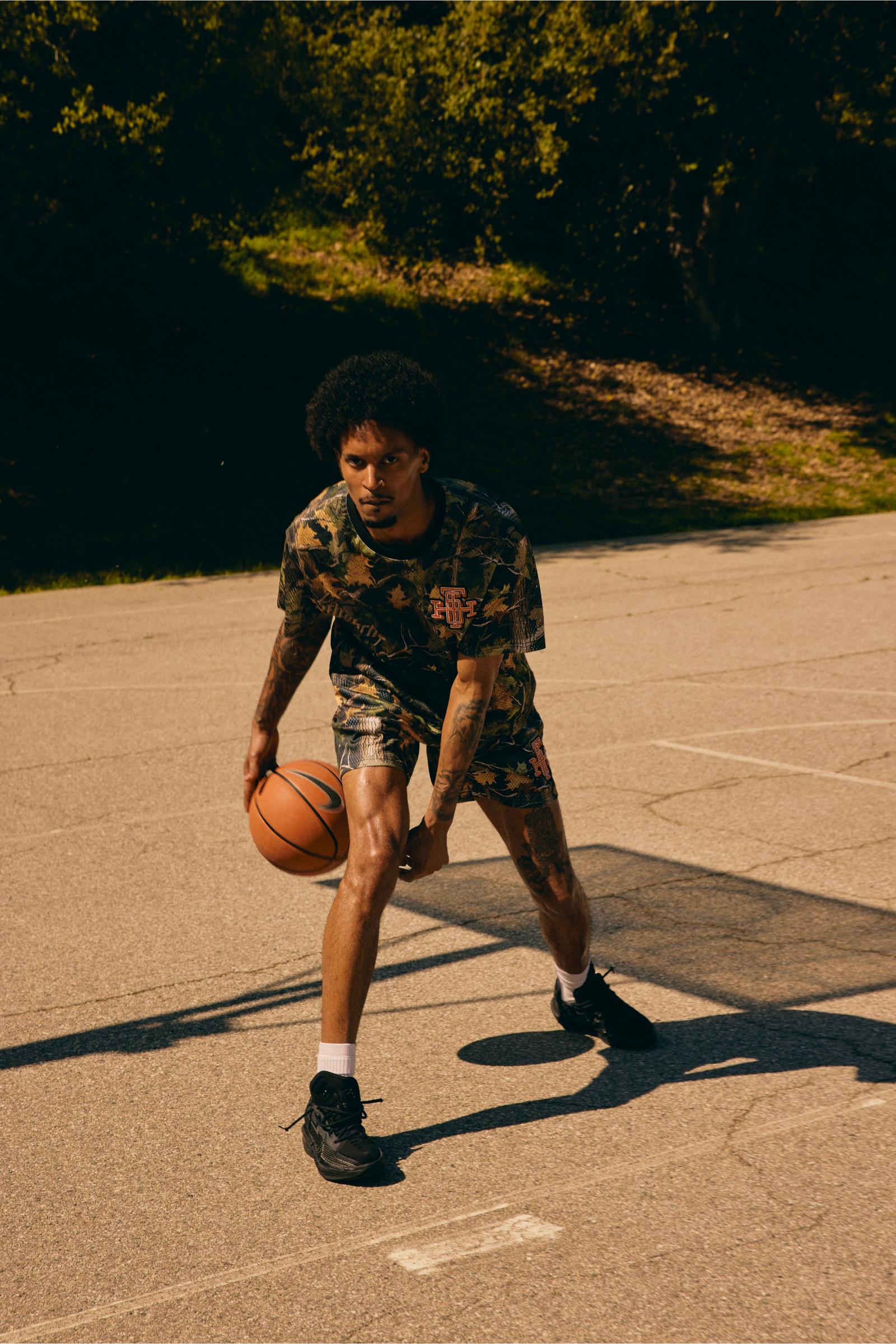 "Try-Outs" Relaxed Mesh Shorts Camo