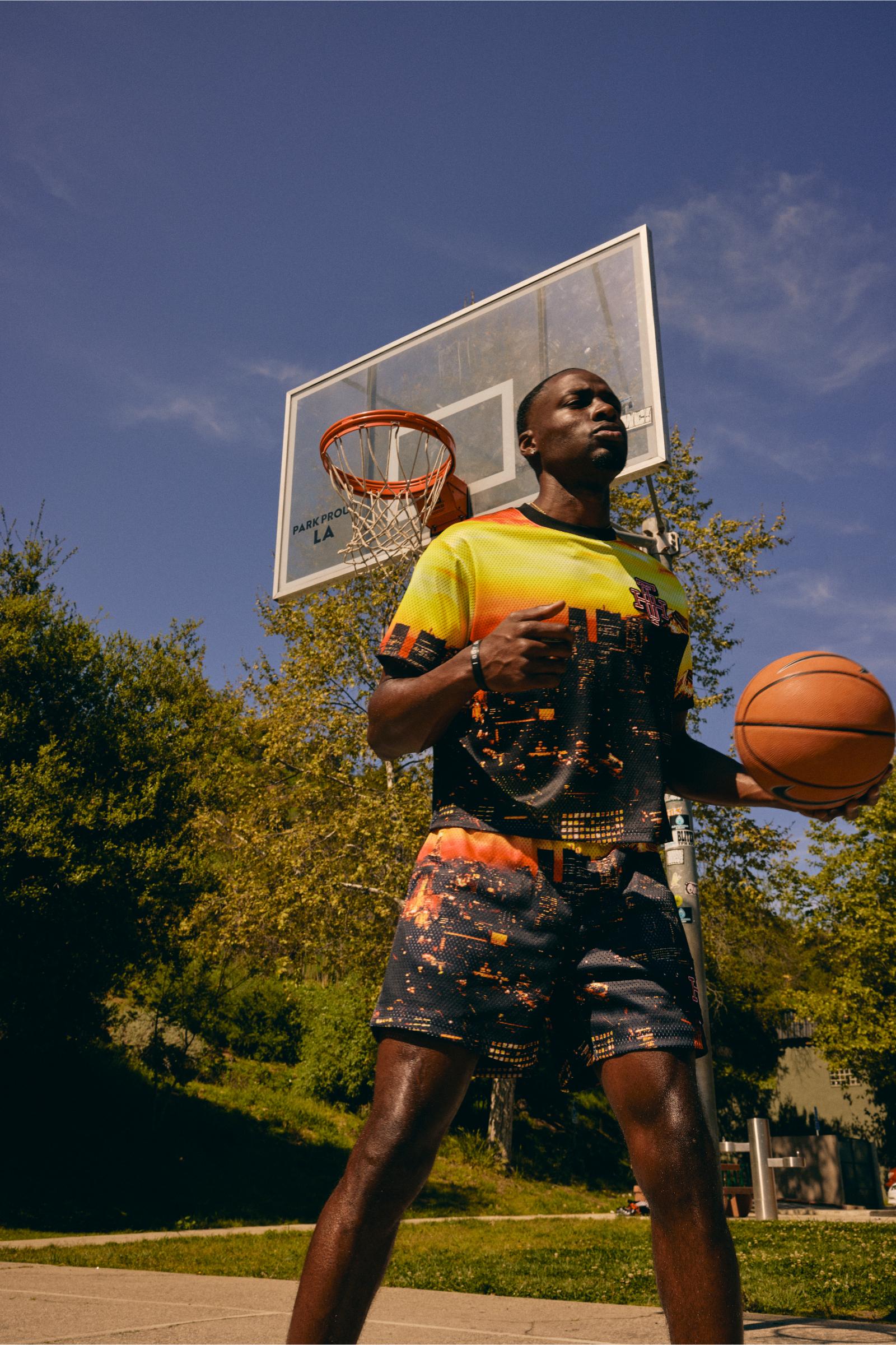 "Try-Outs" Mesh Shorts Orange Multi