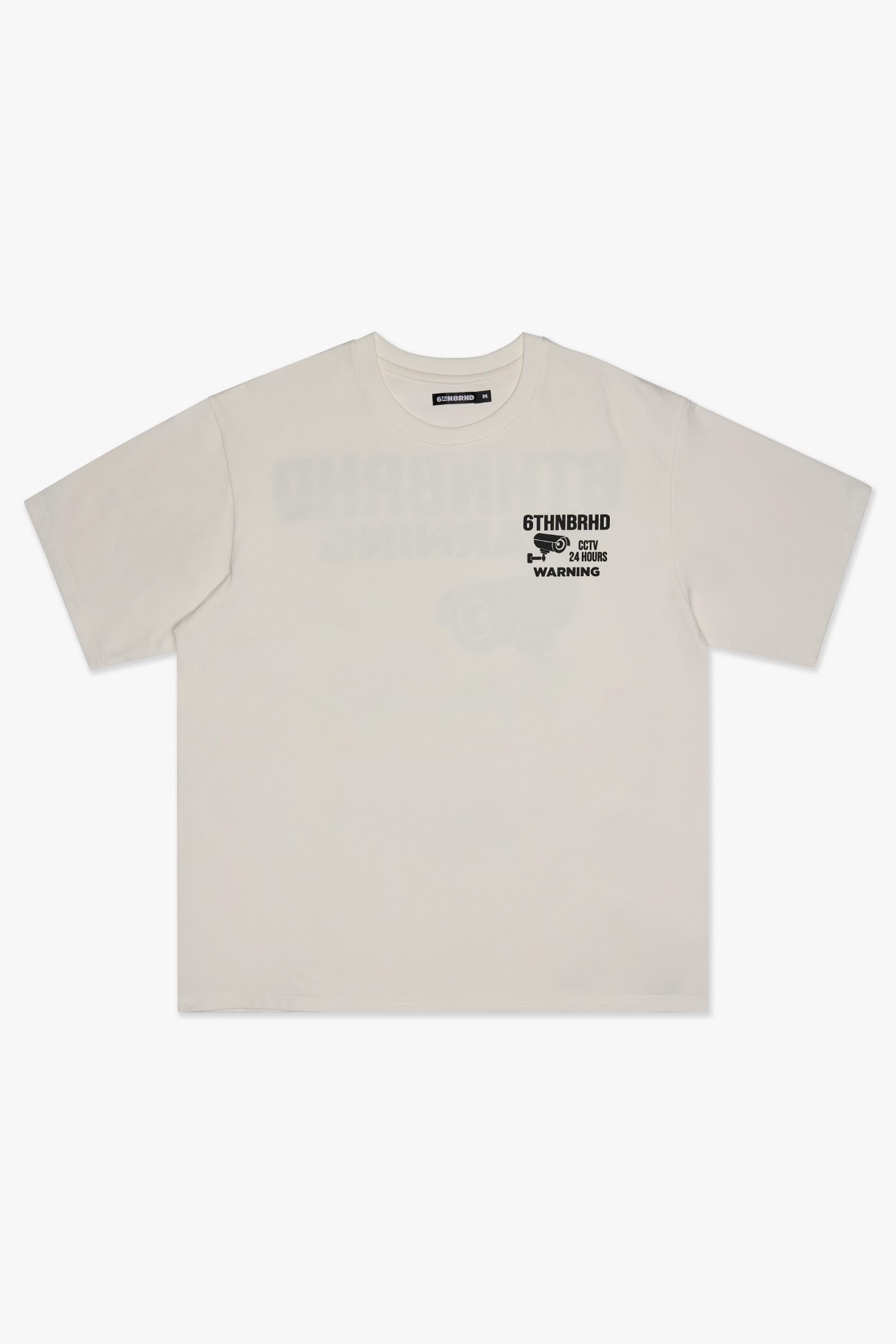 WARNING TEE - WHITE