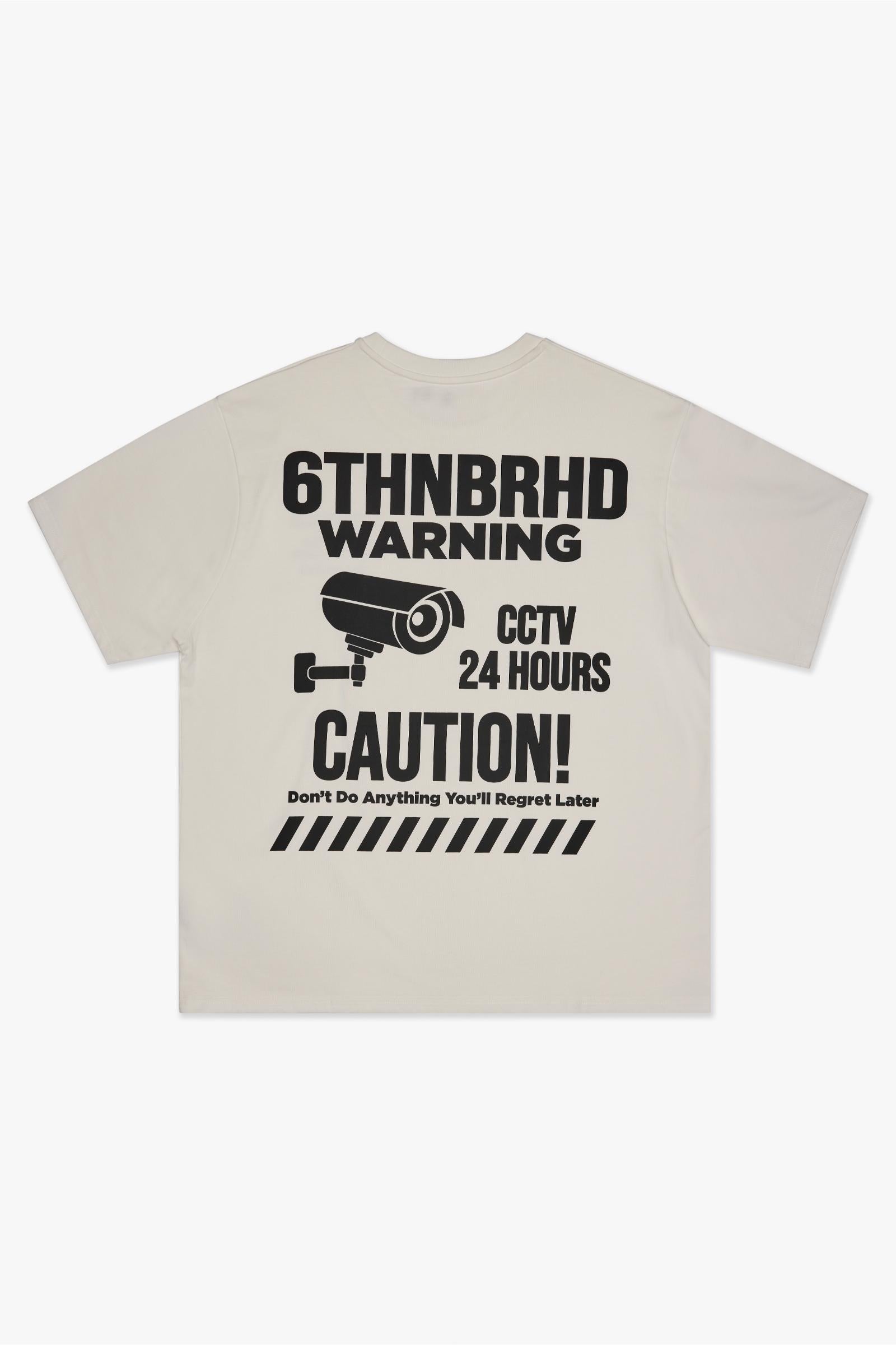 WARNING TEE - WHITE