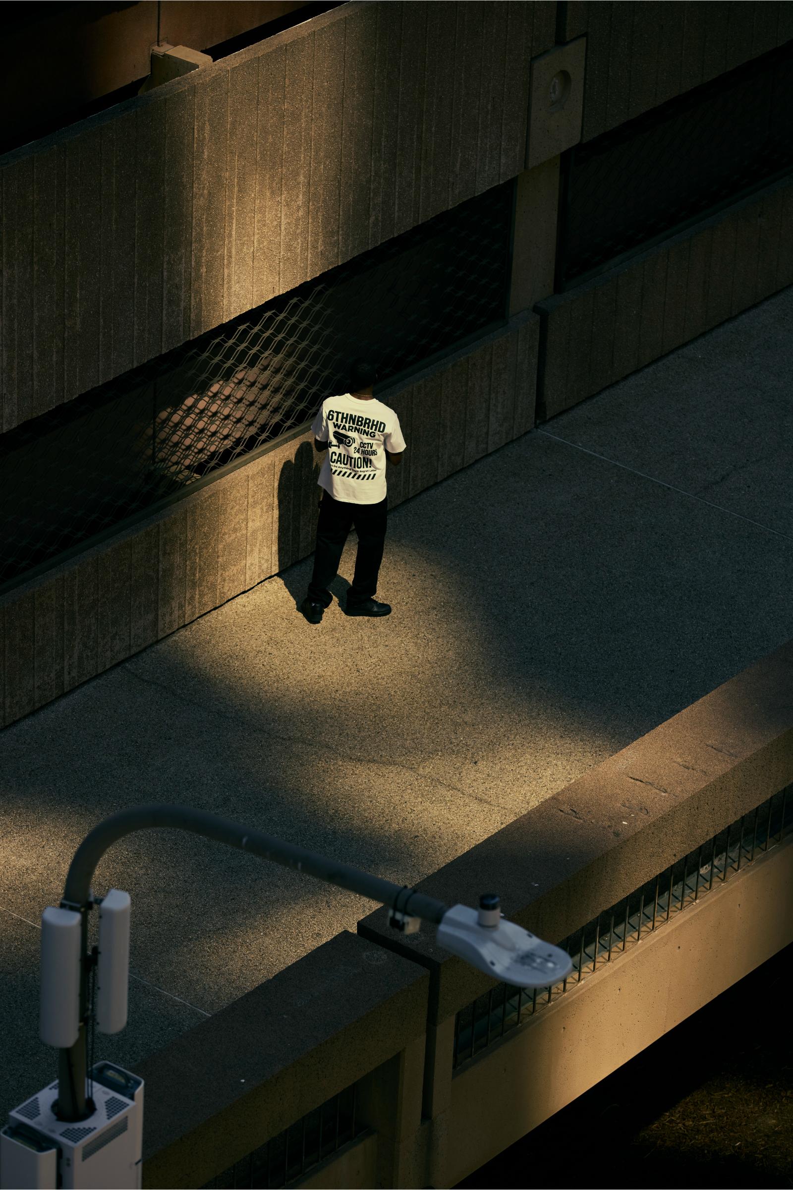 "Warning" Graphic Tee White