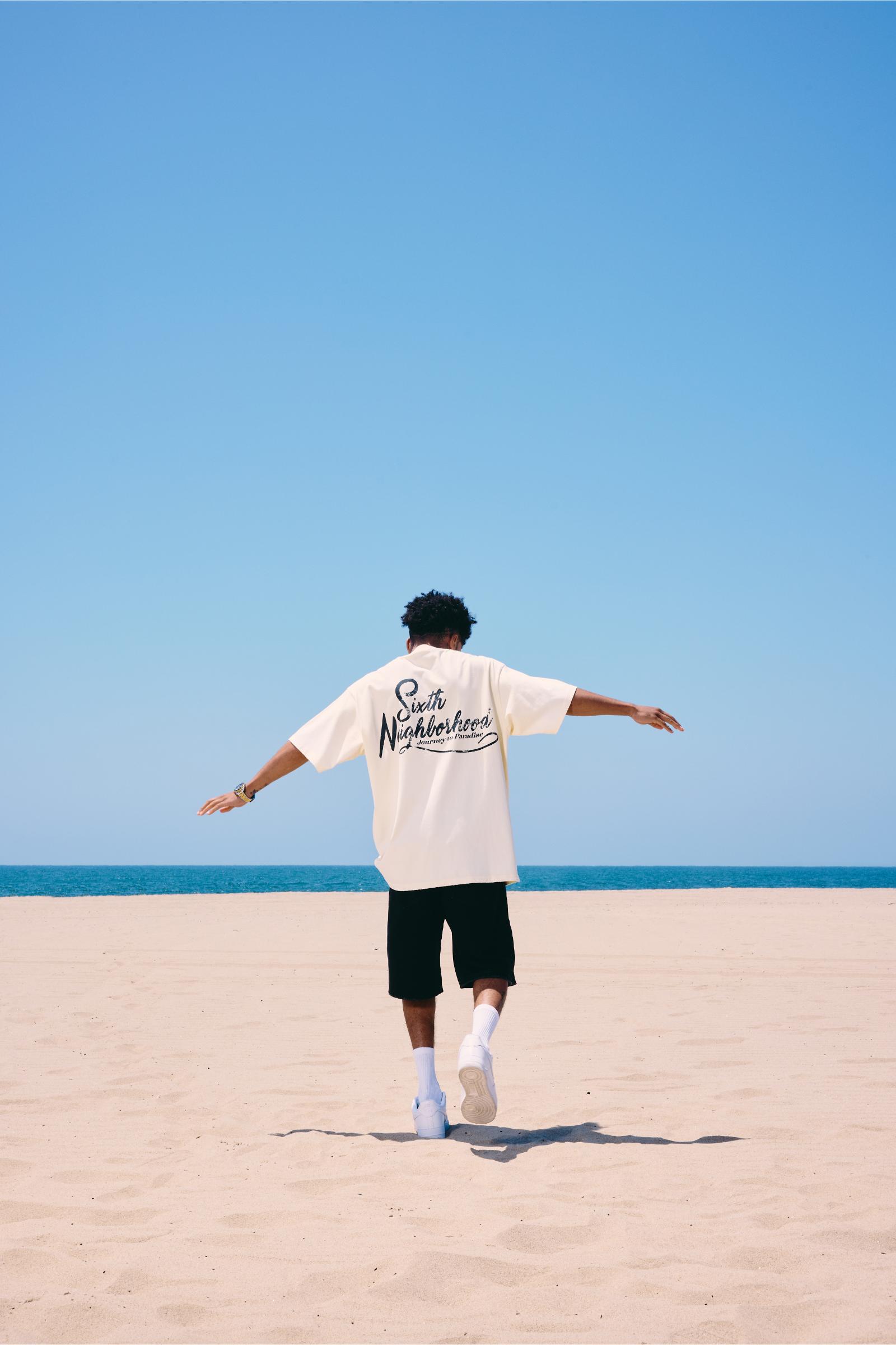"Paradise" Relaxed Tee Cream