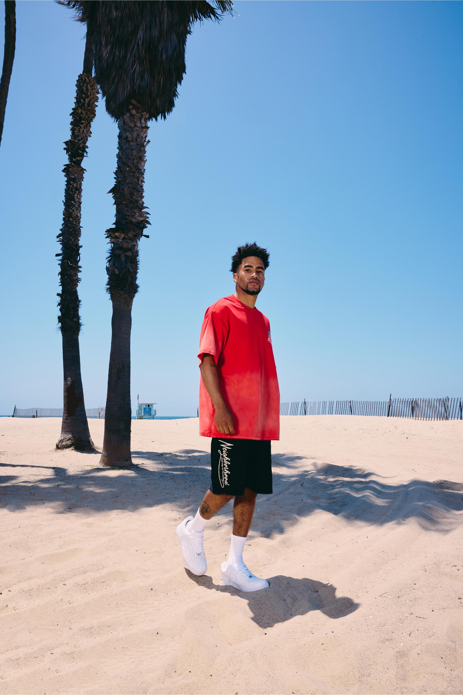 "Paradise" Oversized Tee Red
