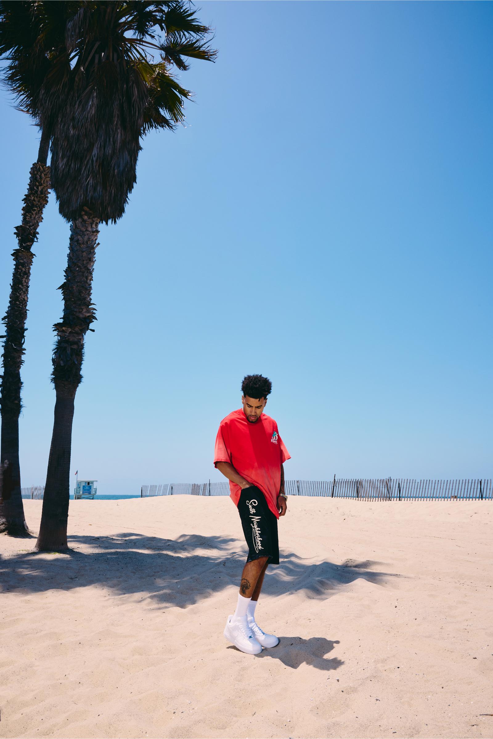 "Paradise" Oversized Tee Red