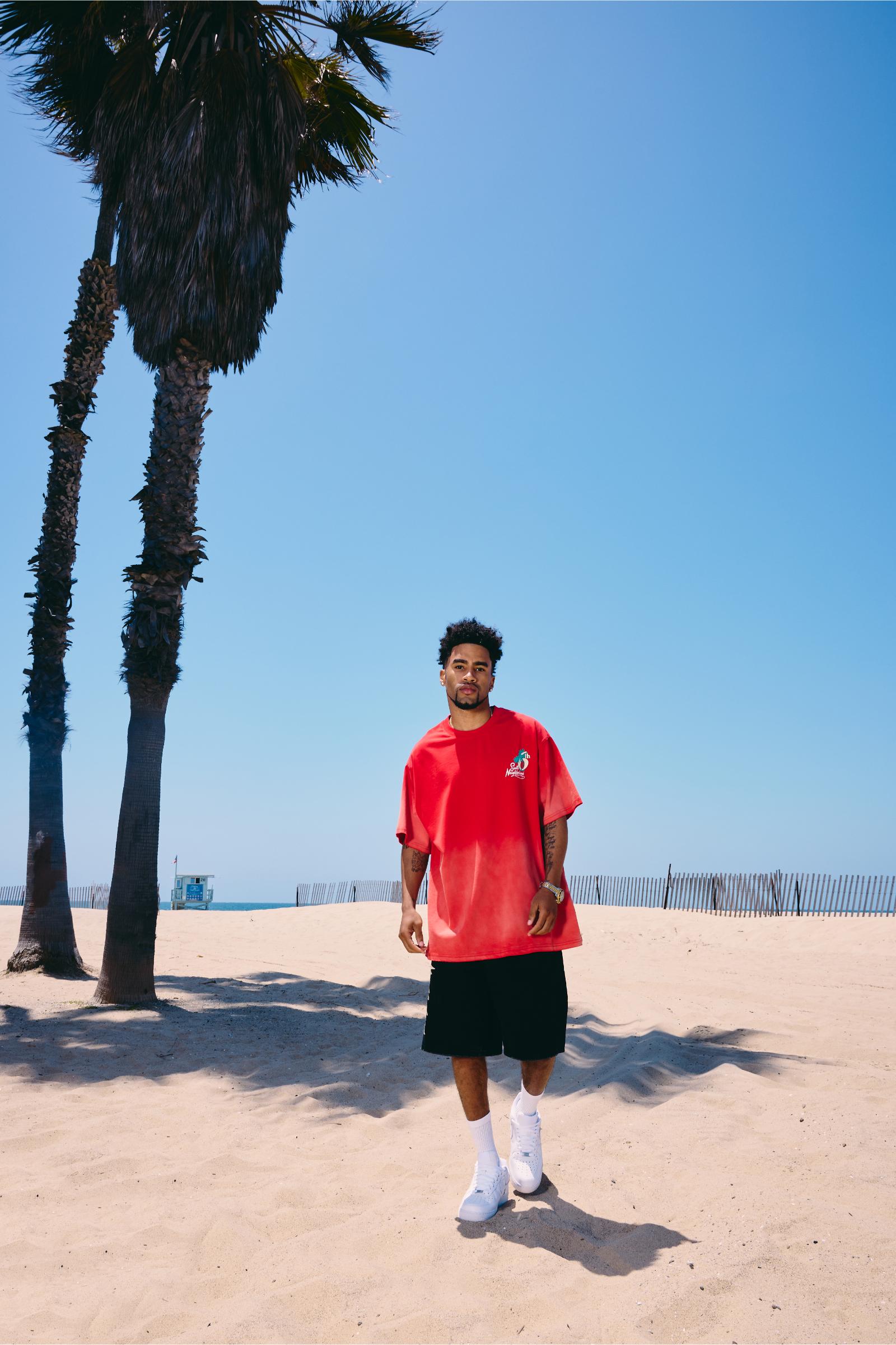 "Paradise" Oversized Tee Red