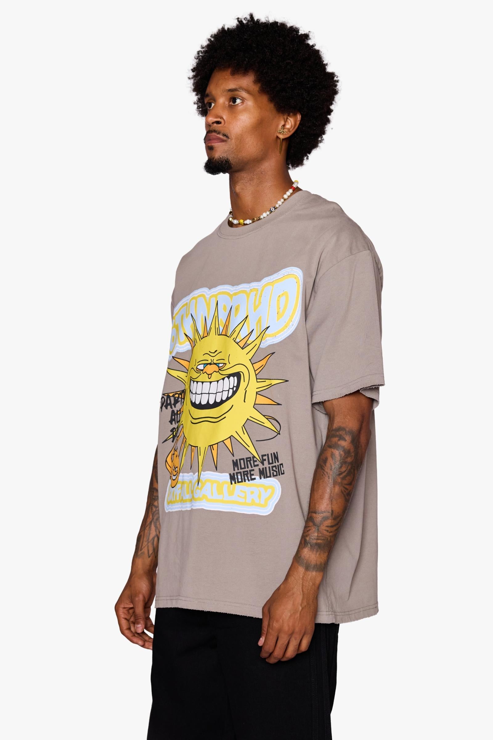 "Skyfall" Graphic Tee Grey