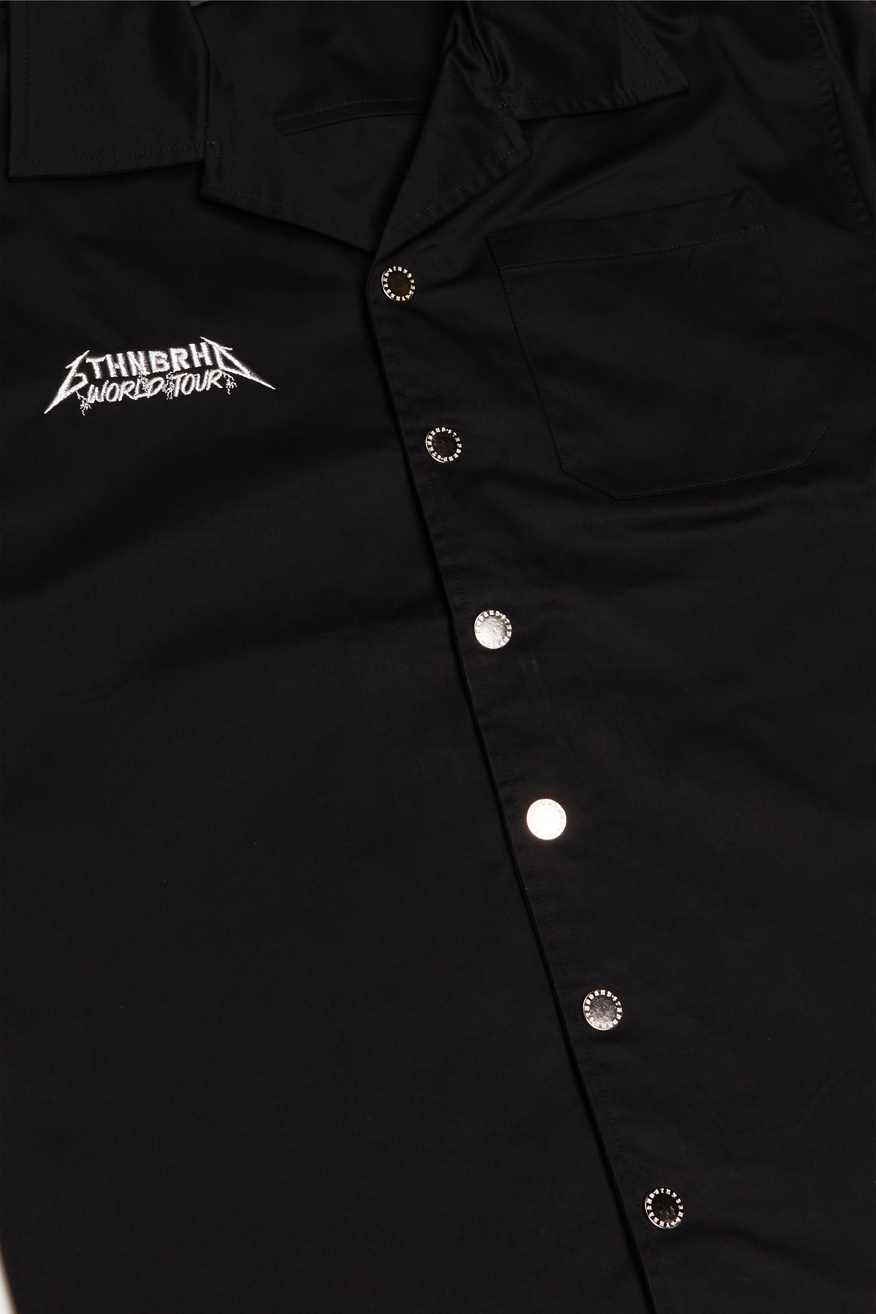 6thNBRHD BUTTON DOWN "ROCKSTAR" BLACK