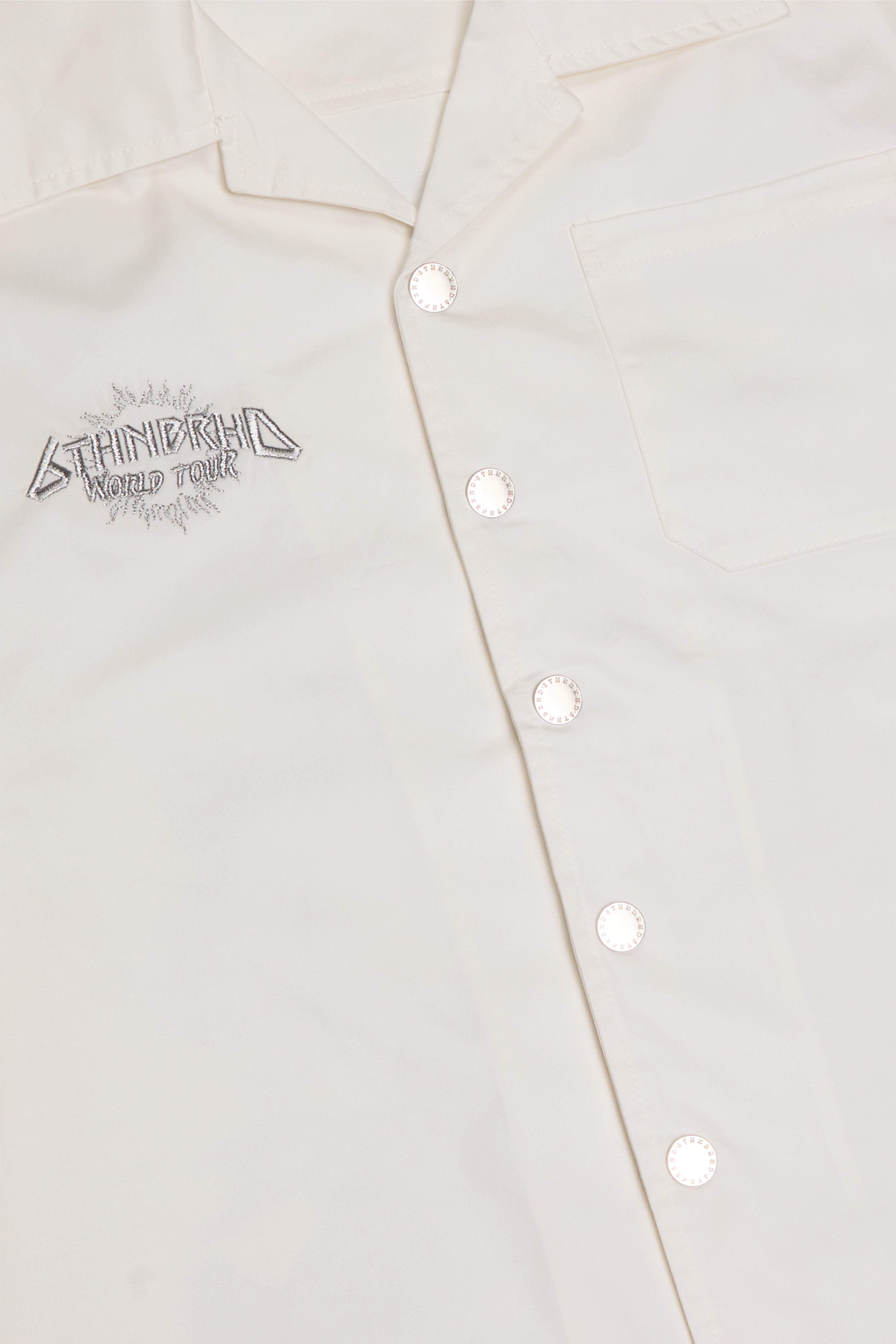 "ROCKSTAR" BUTTON DOWN WHITE