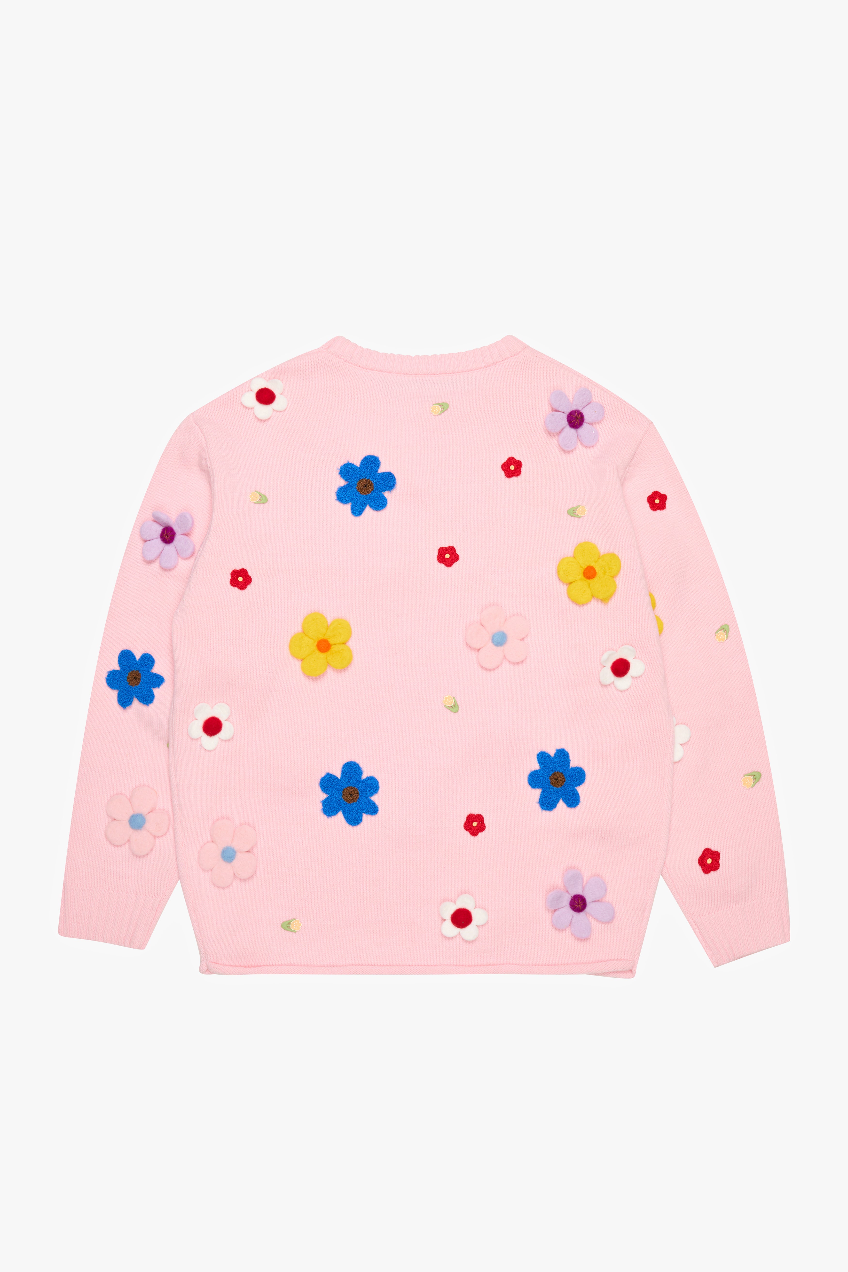 6thNBRHD SWEATER "BOUQUET" PETAL PINK