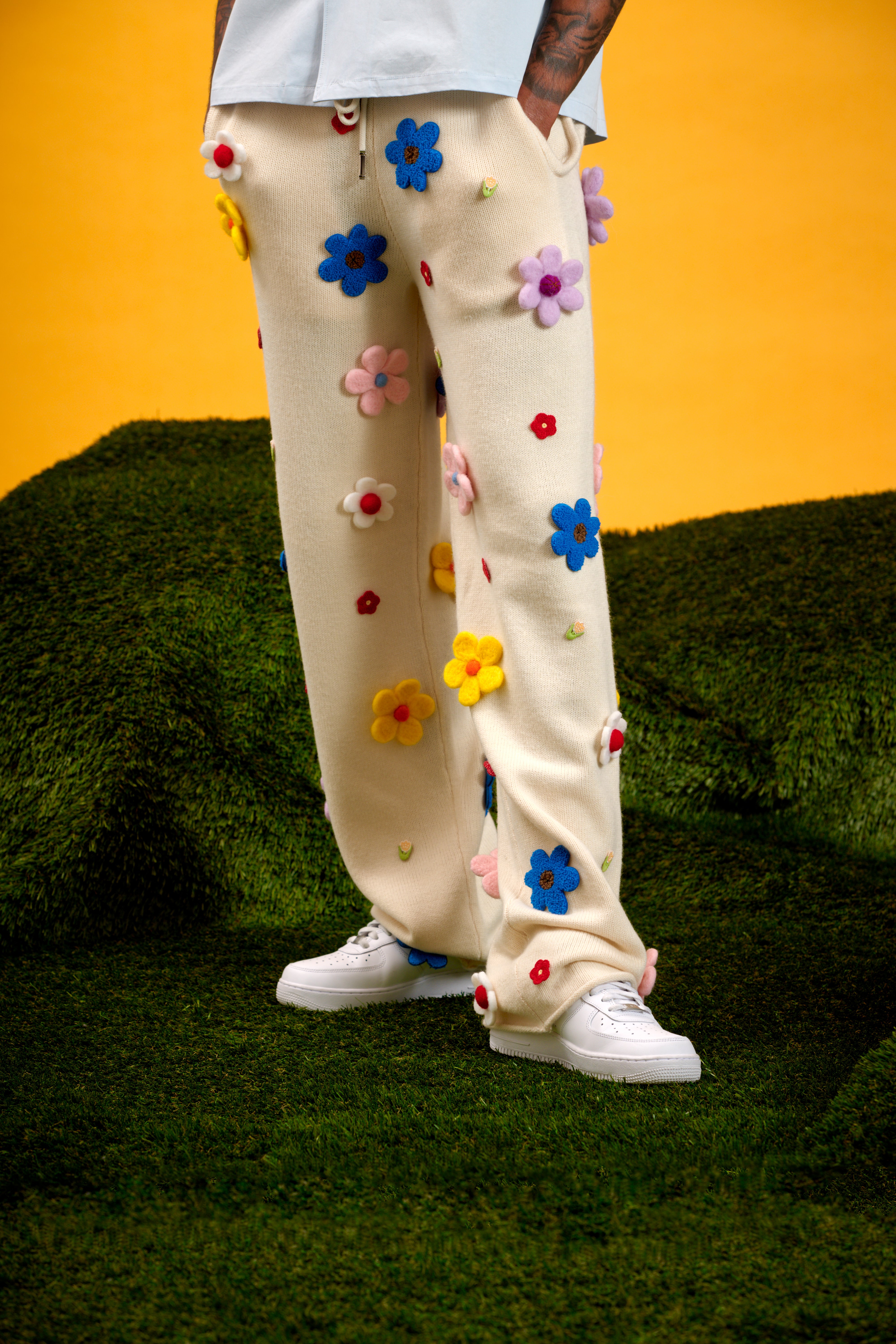 6thNBRHD PANTS "BLOOM" CREAM