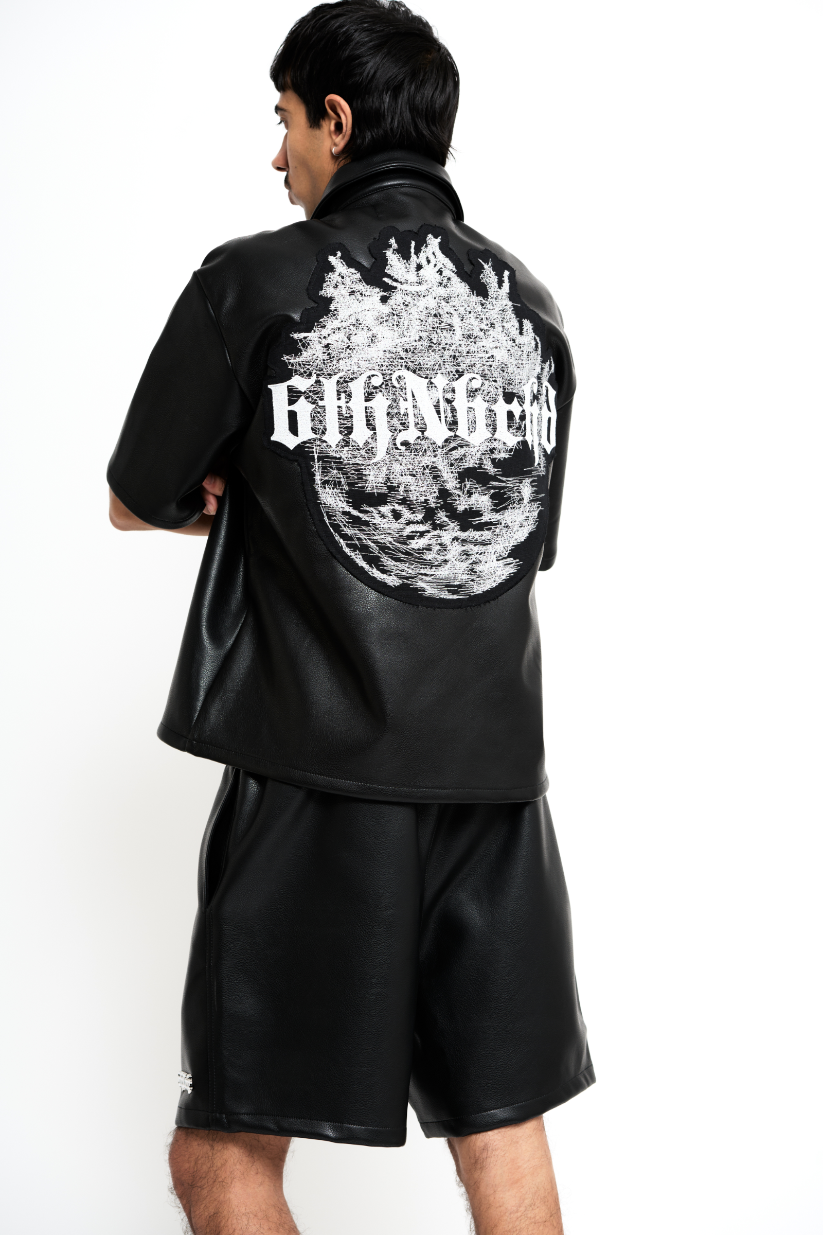 "Global" Leather Shorts