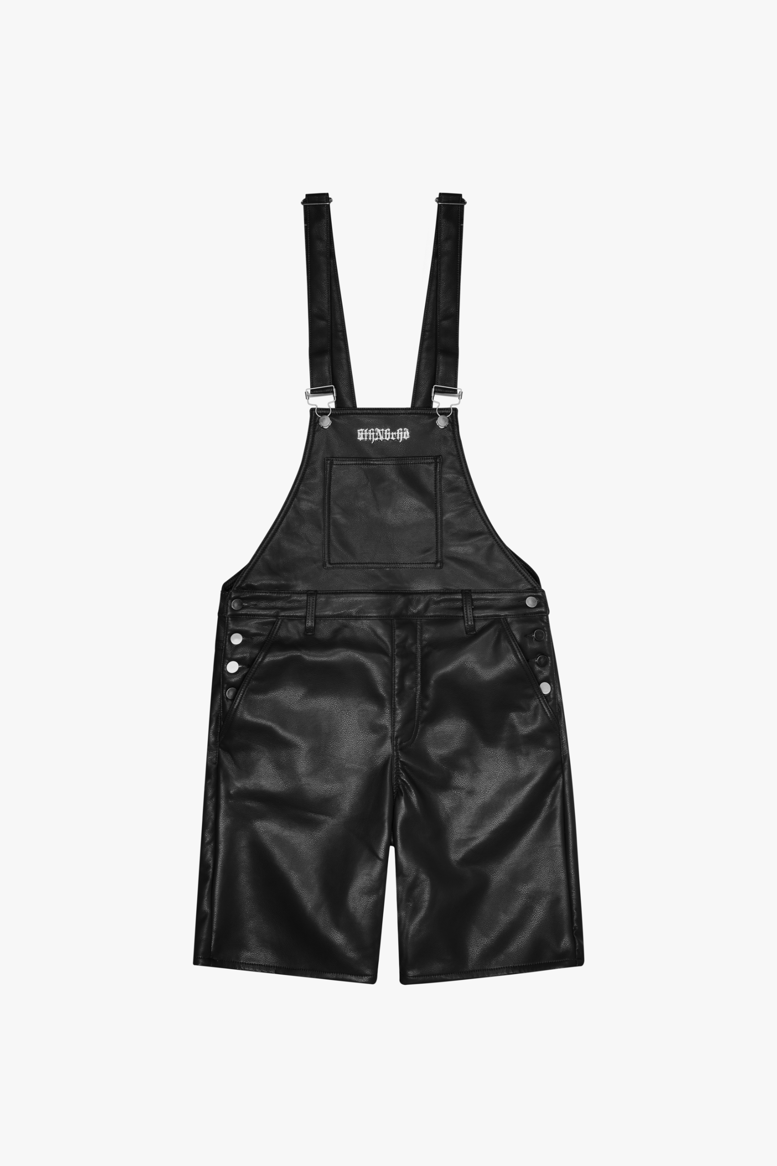 "IRON MIKE" BLACK LEATHER ROMPER