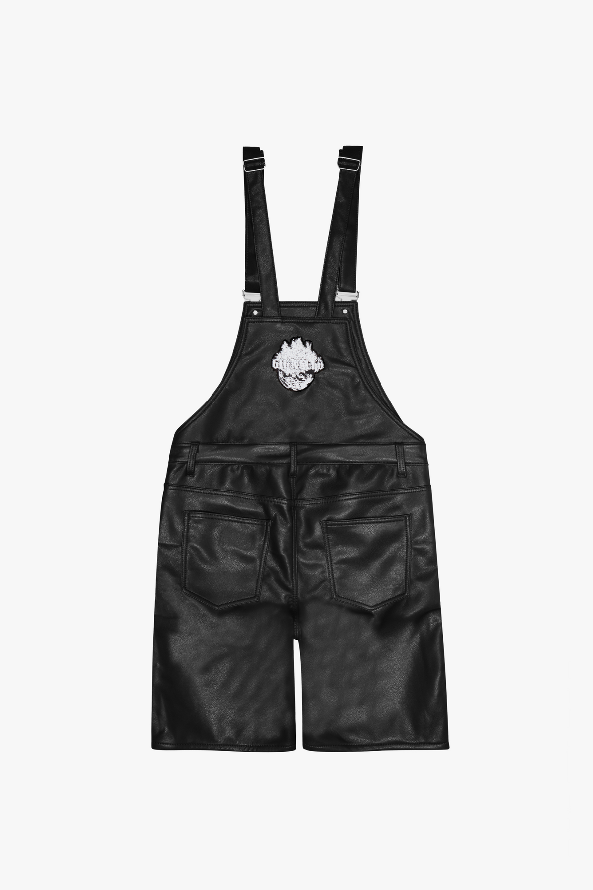 "IRON MIKE" BLACK LEATHER ROMPER