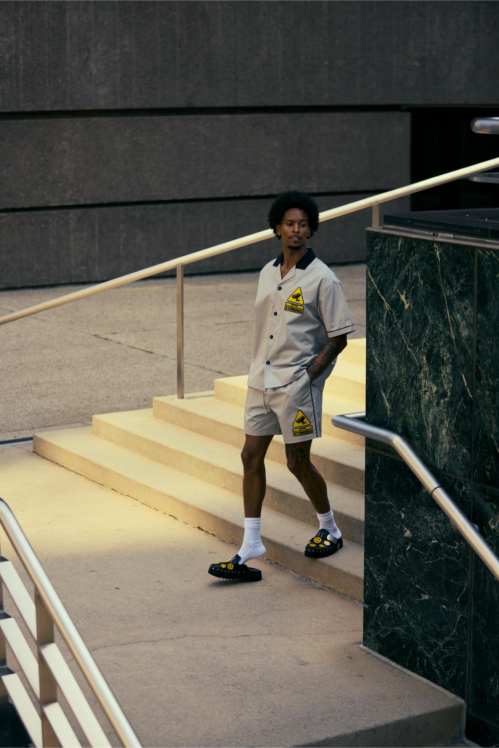 "Smile!" Bowling Shorts Grey