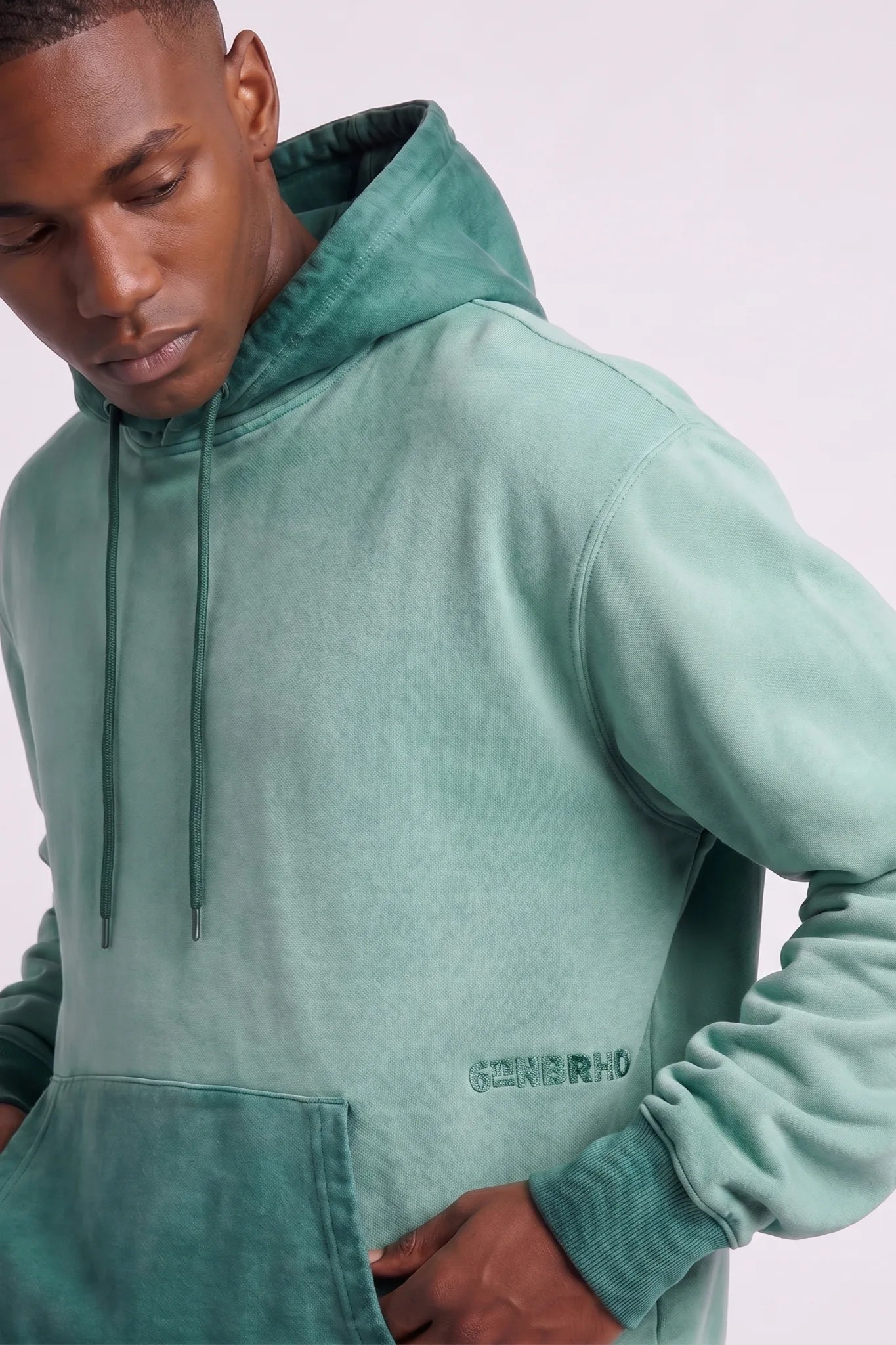 "Esntl 2.0" Relaxed Hoodie Vintage Green