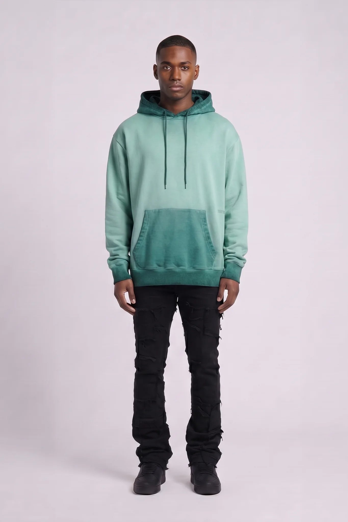 "Esntl 2.0" Relaxed Hoodie Vintage Green