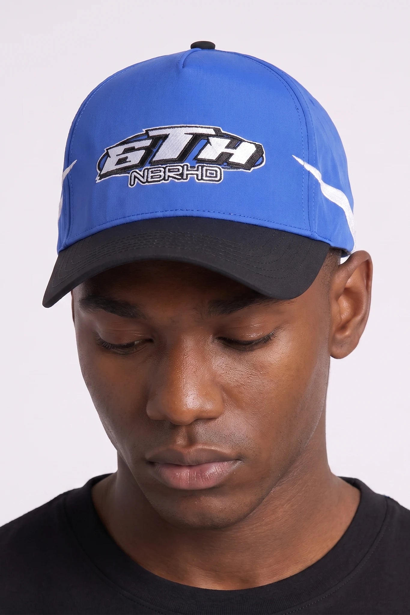 "Nine" Snapback Hat White/royal