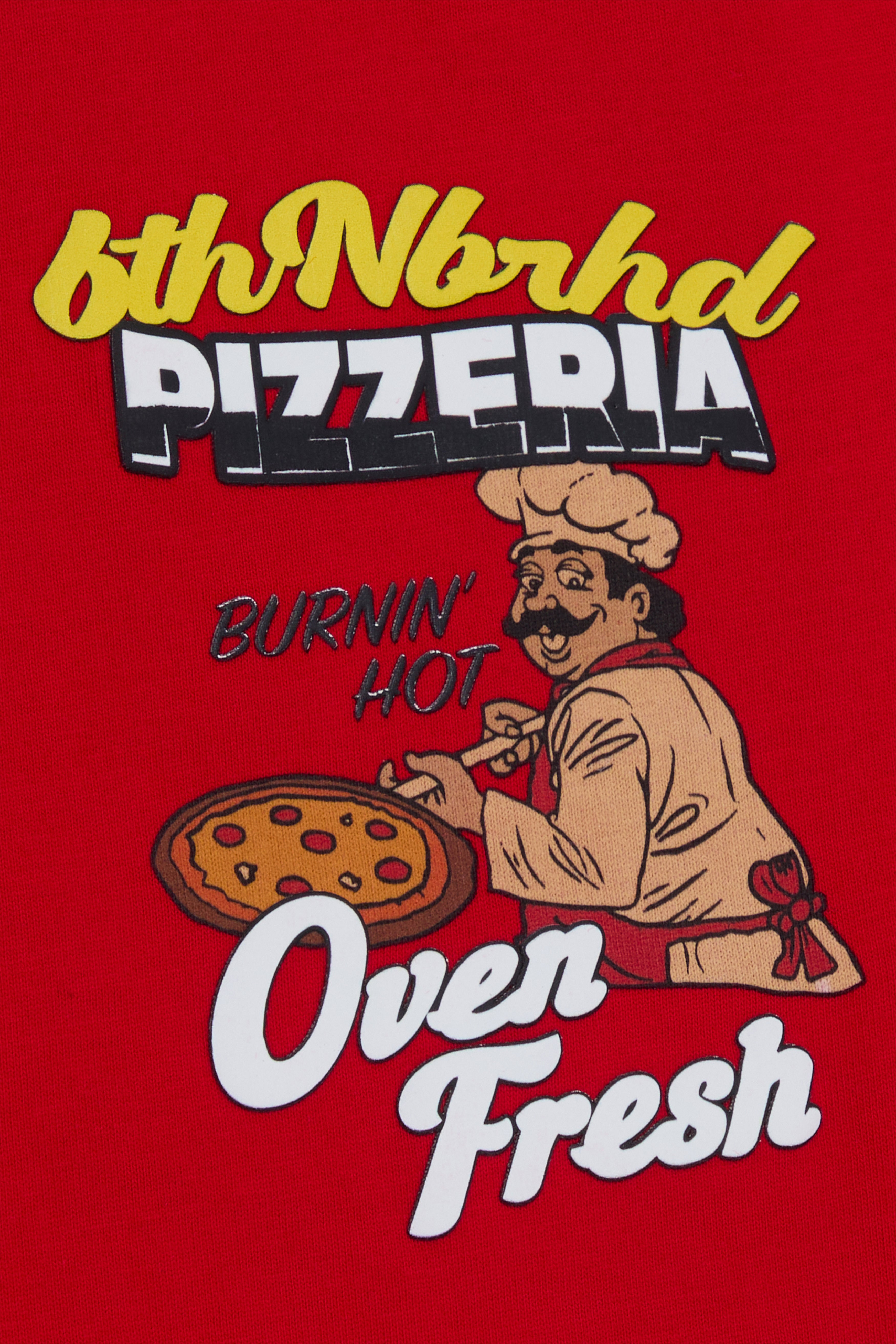 6thNBRHD TEE "OVEN FRESH" RED