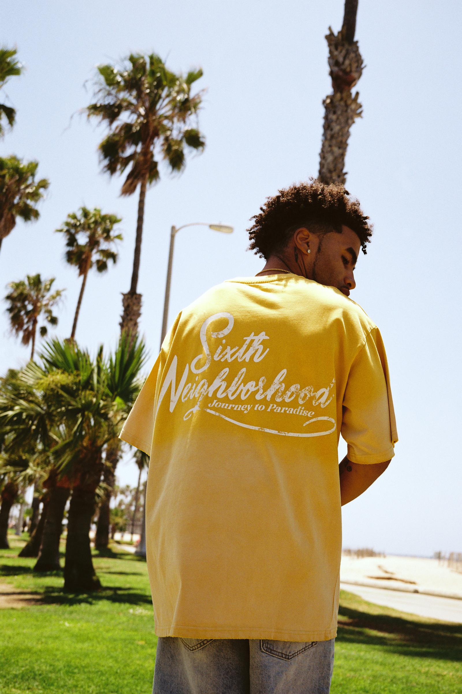 "Paradise" Oversized Tee Yellow