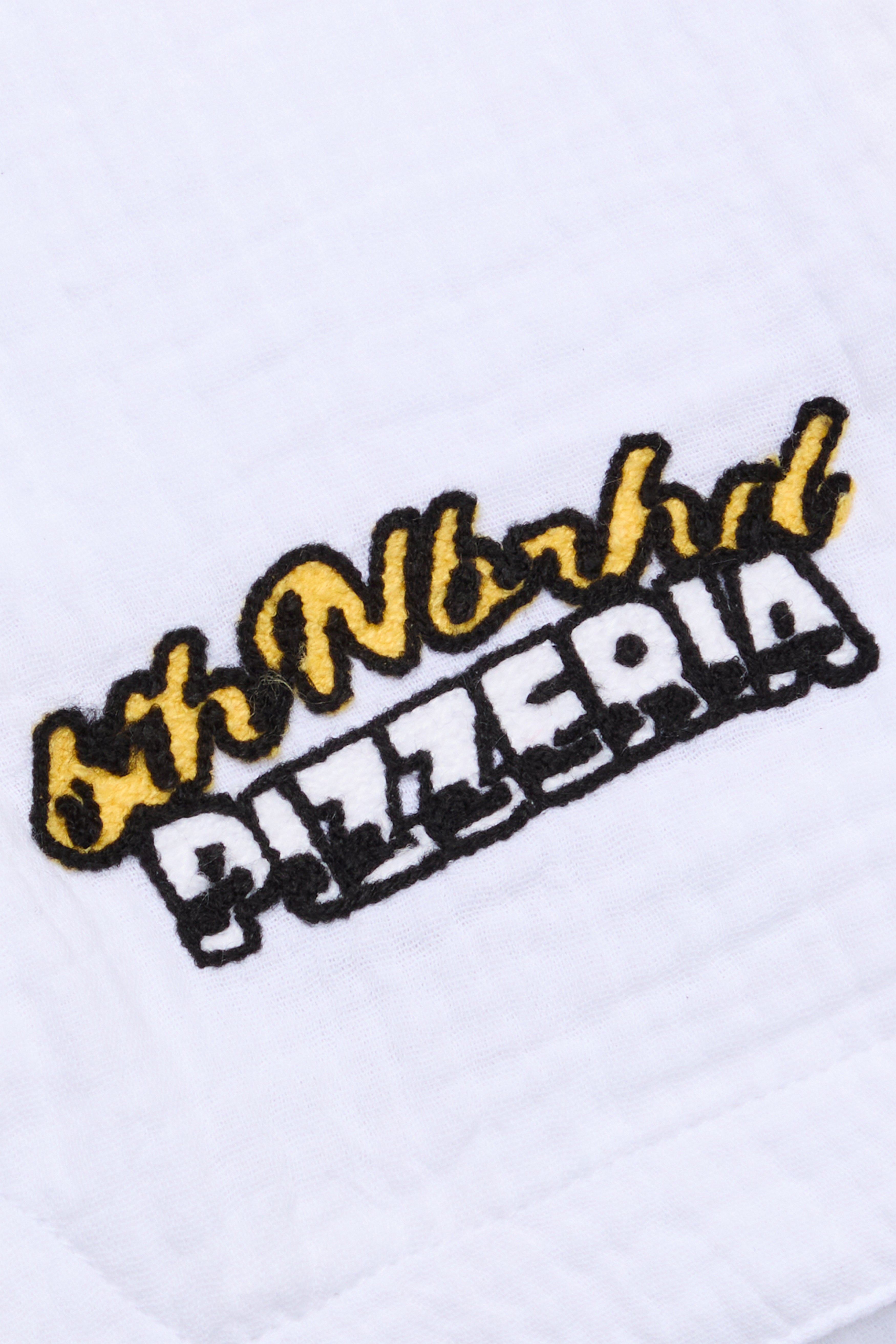 6thNBRHD BUTTON DOWN "PIZZERIA" WHITE