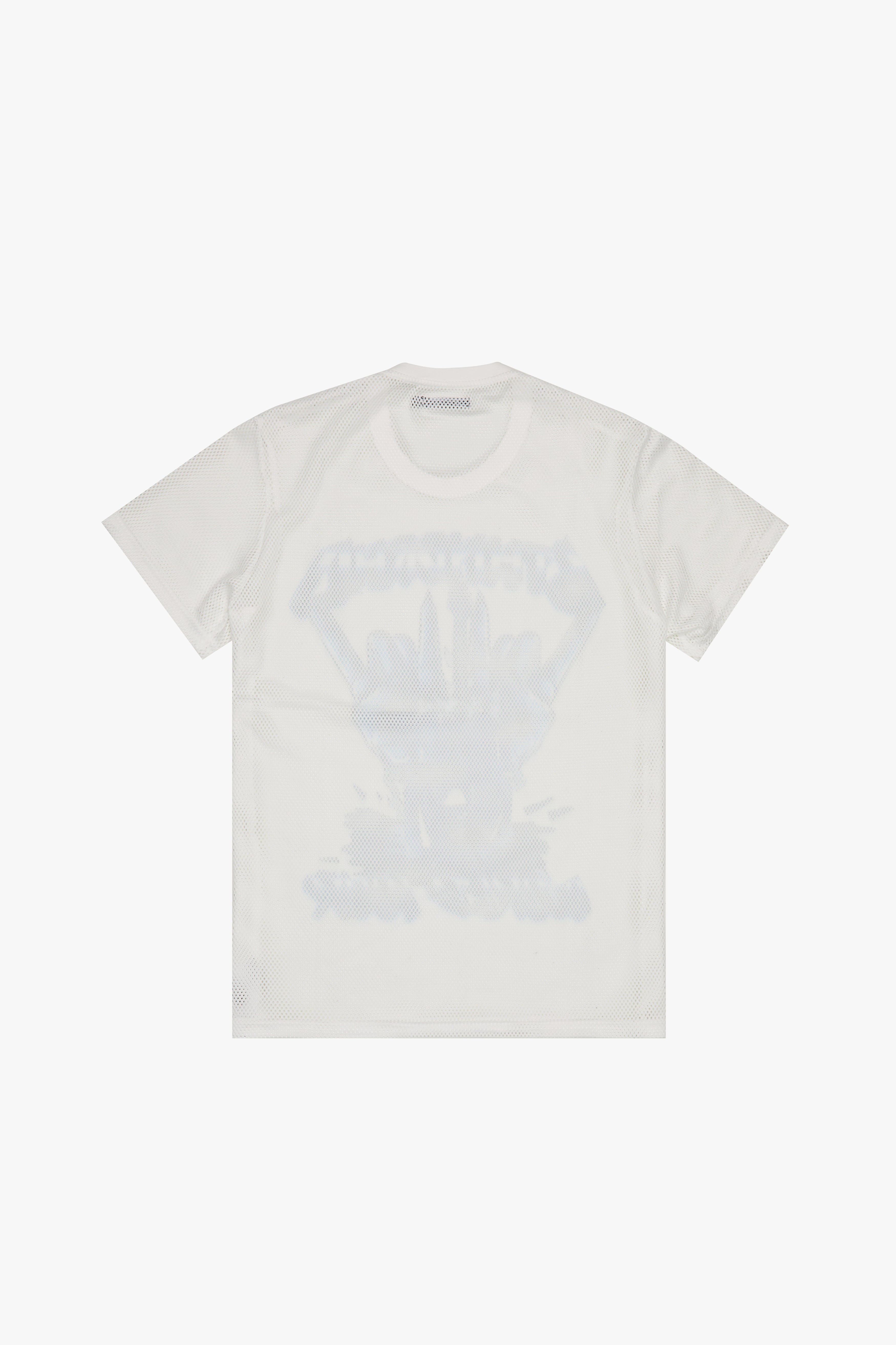 6thNBRHD MESH TEE "HARD ROCK" WHITE