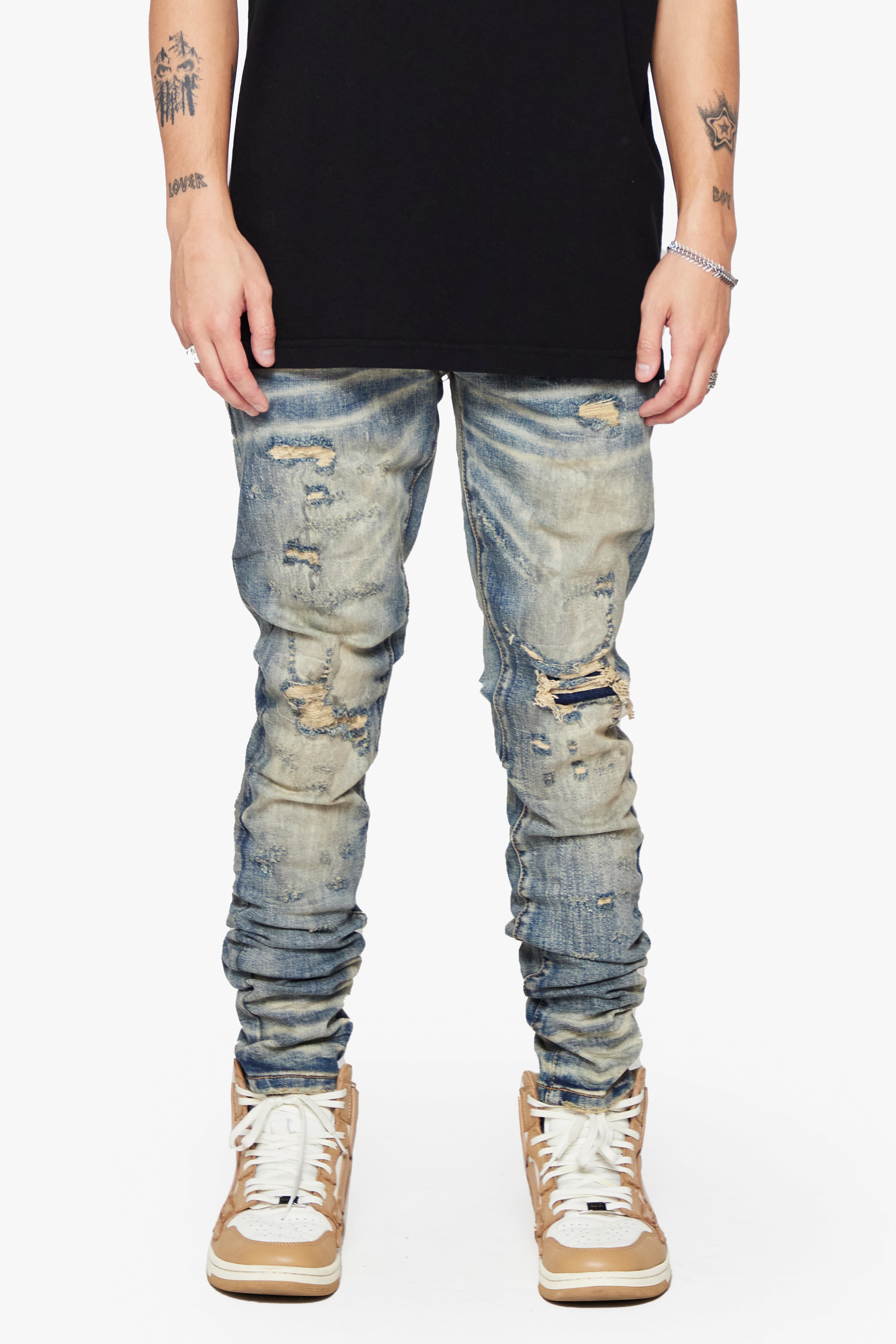 6thNBRHD SKINNY JEAN "DIRT ROAD" -DIRTY VINTAGE