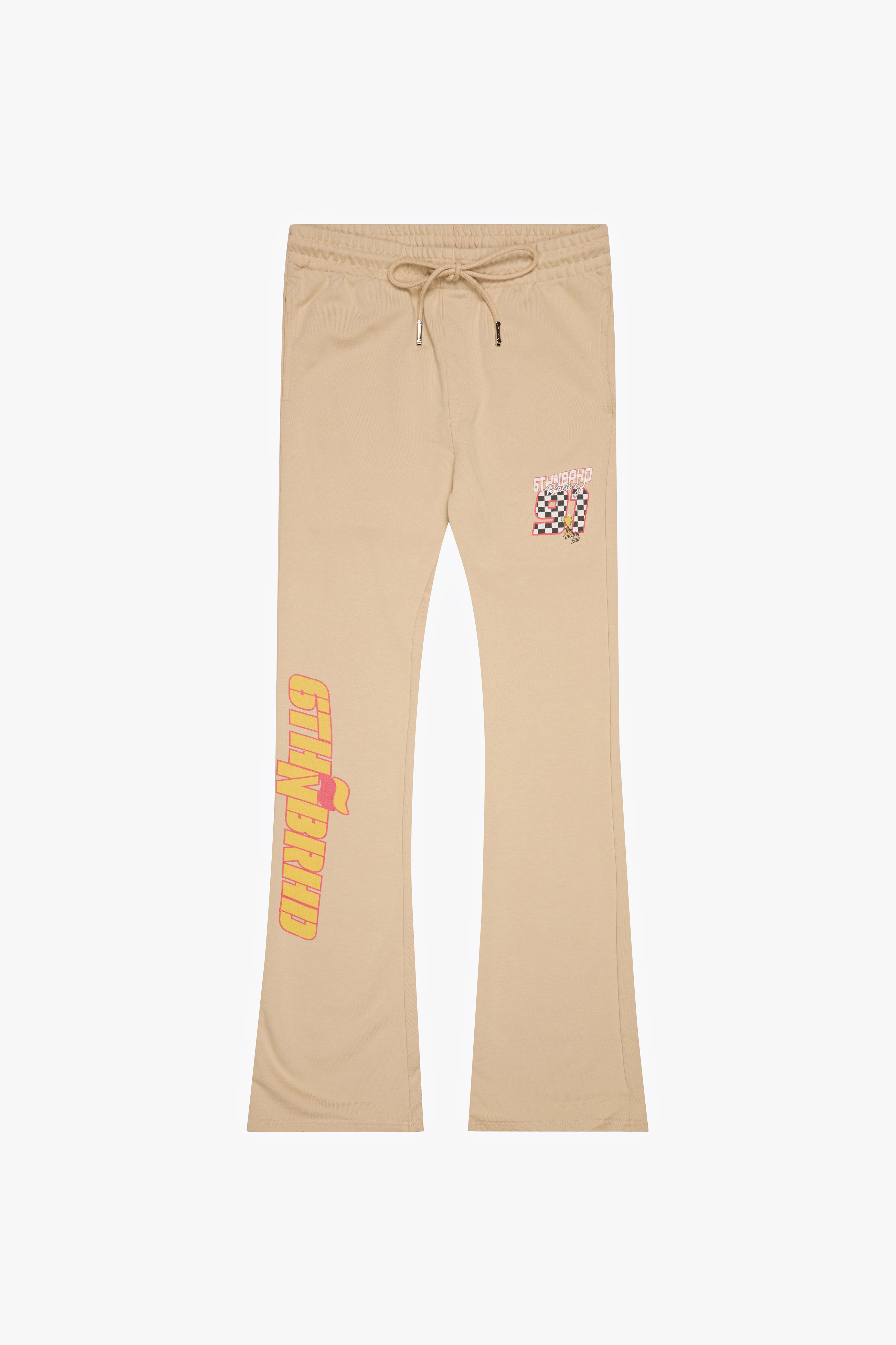 6thNBRHD STACKED PANTS "PIT STOP" CREAM