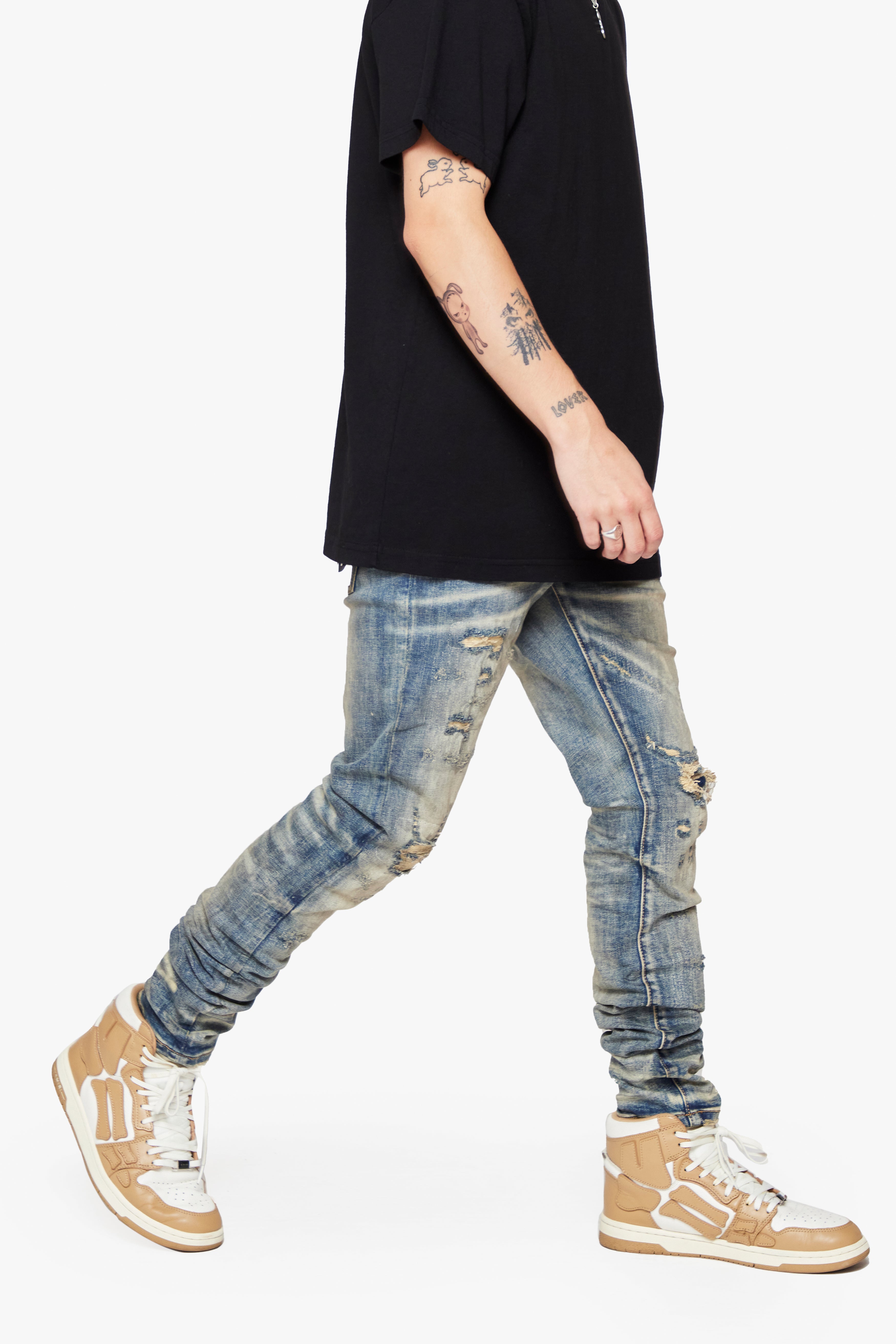 6thNBRHD SKINNY JEAN "DIRT ROAD" -DIRTY VINTAGE