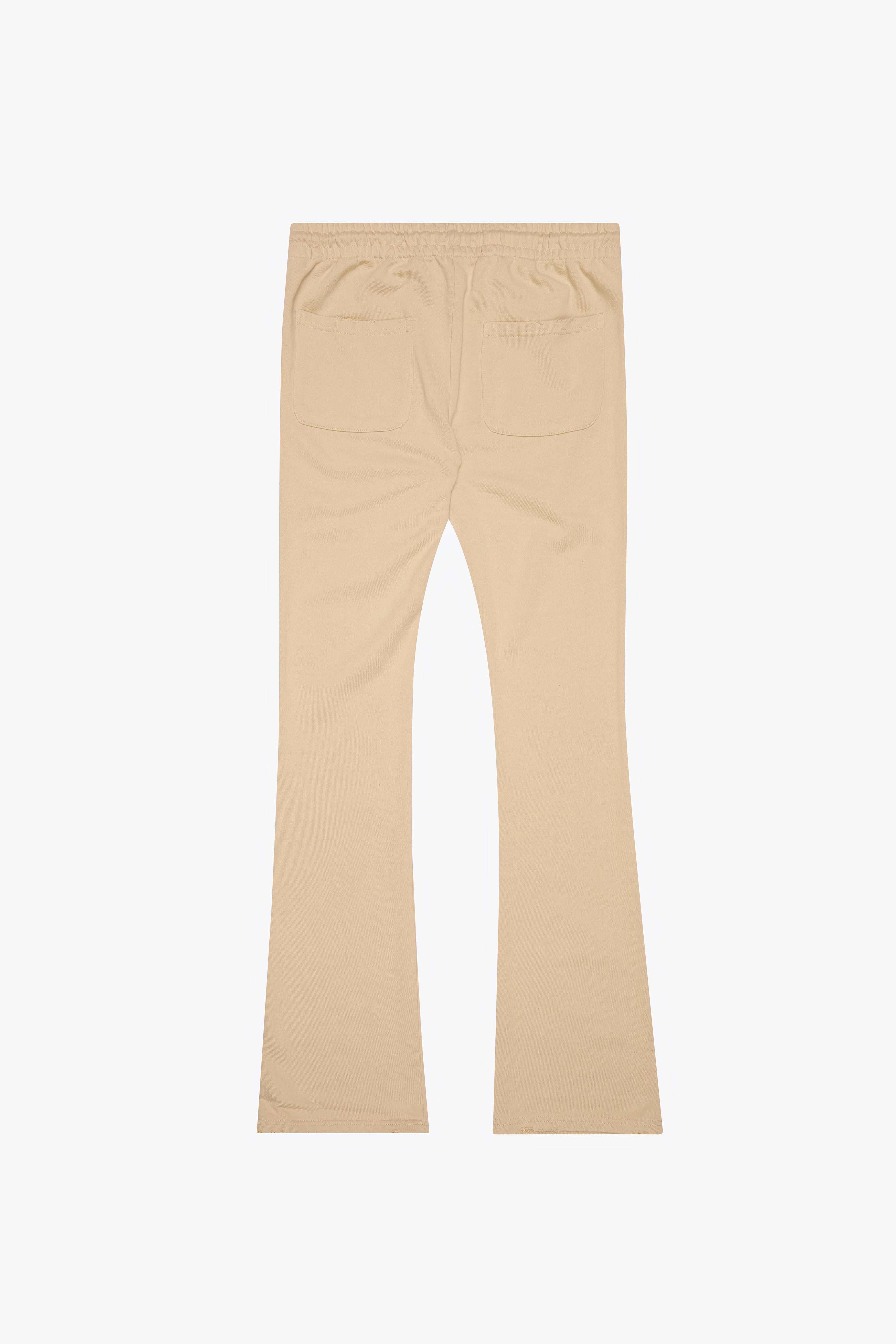 6thNBRHD STACKED PANTS "PIT STOP" CREAM