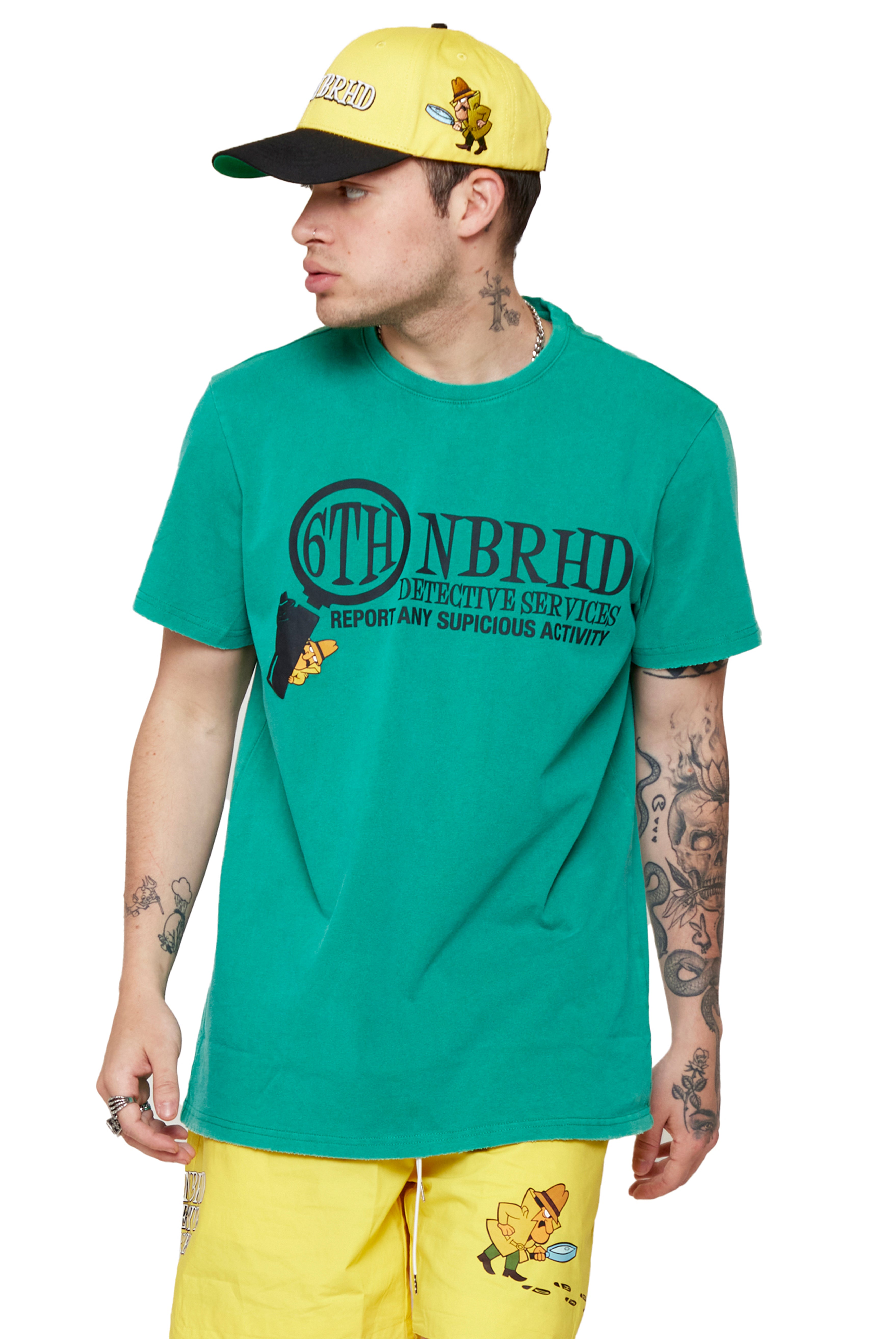 6thNBRHD TEE "DETECTIVE"- VINTAGE GREEN