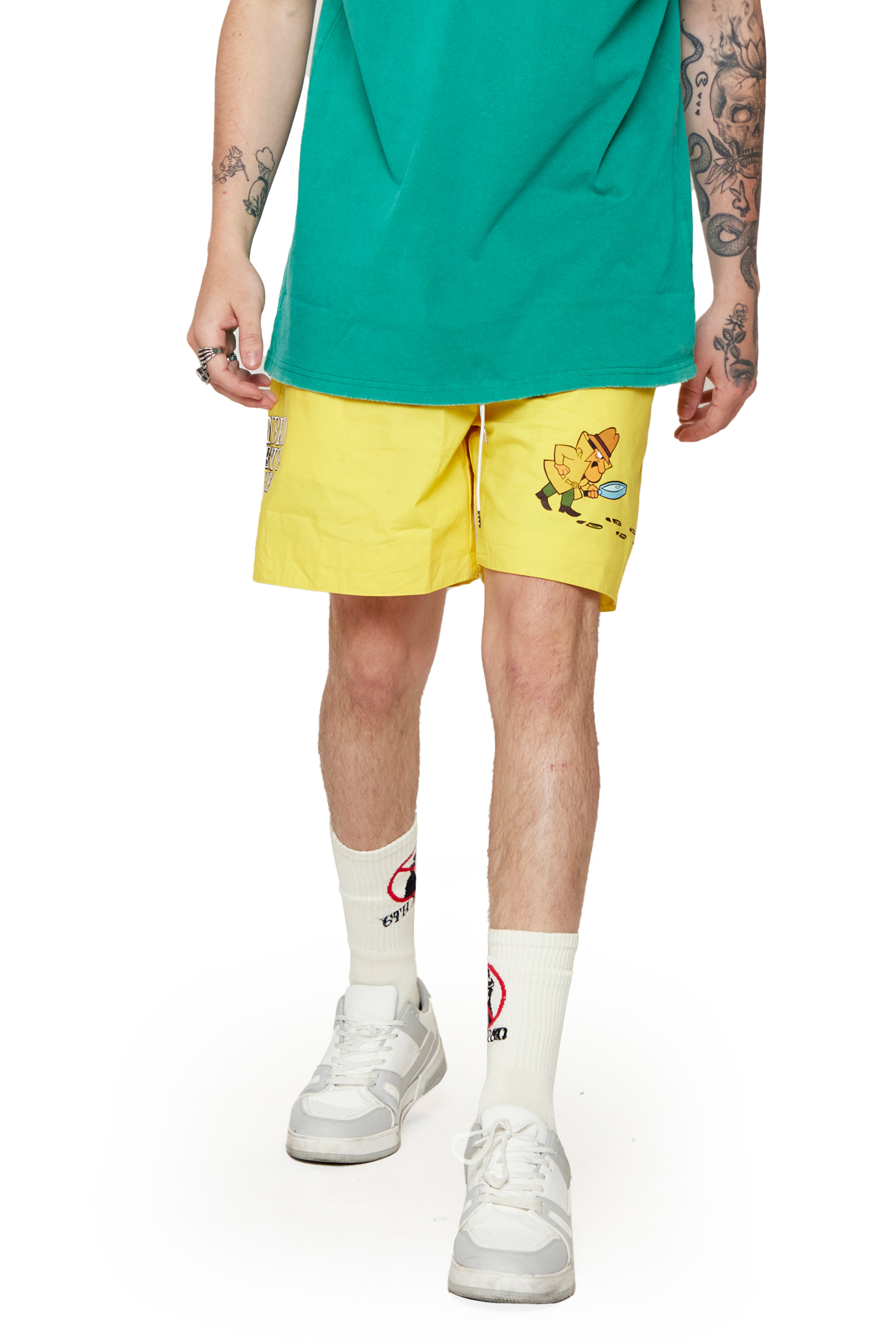 6thNBRHD SHORTS "DETECTIVE" -YELLOW