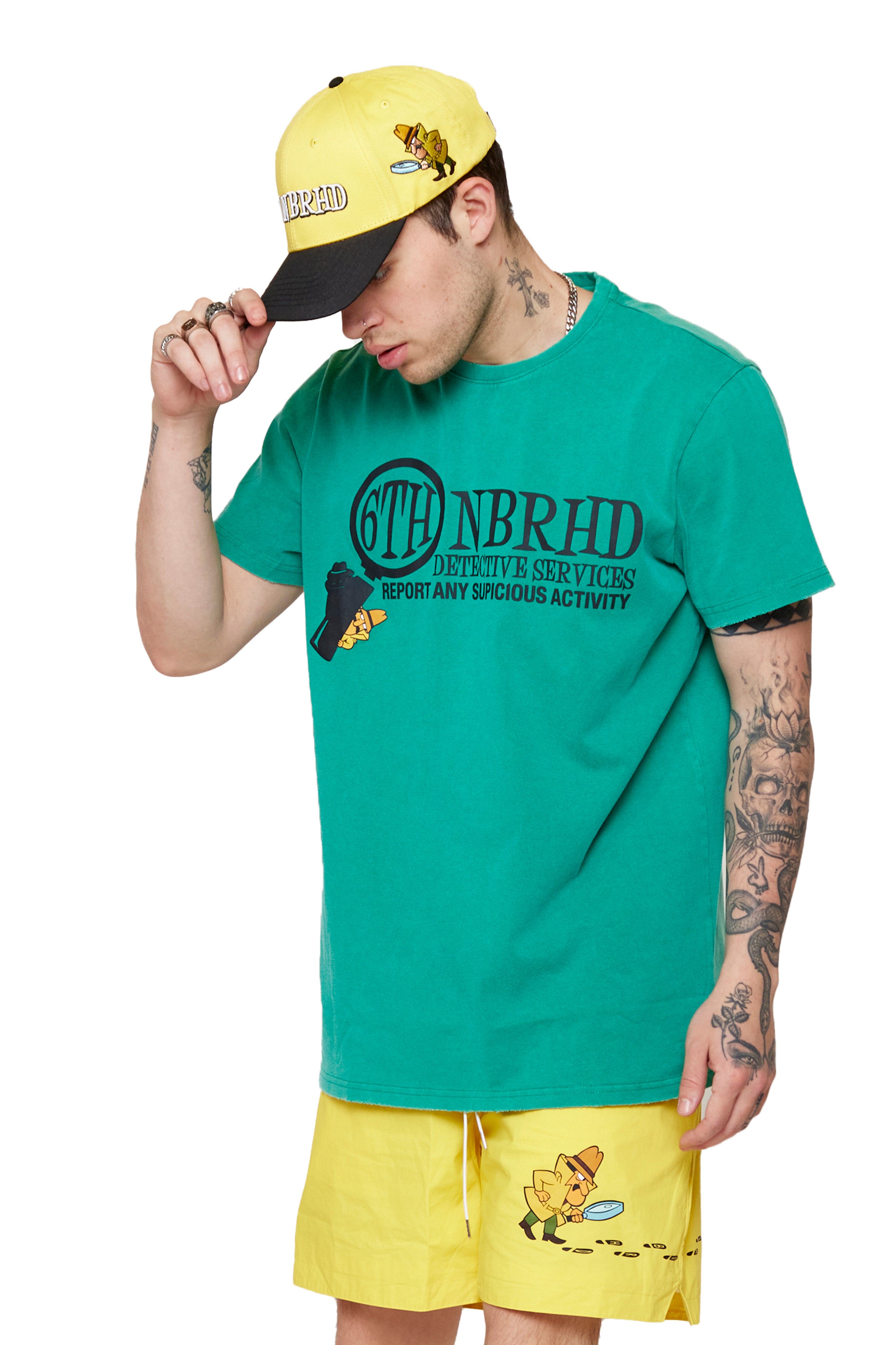 6thNBRHD TEE "DETECTIVE"- VINTAGE GREEN