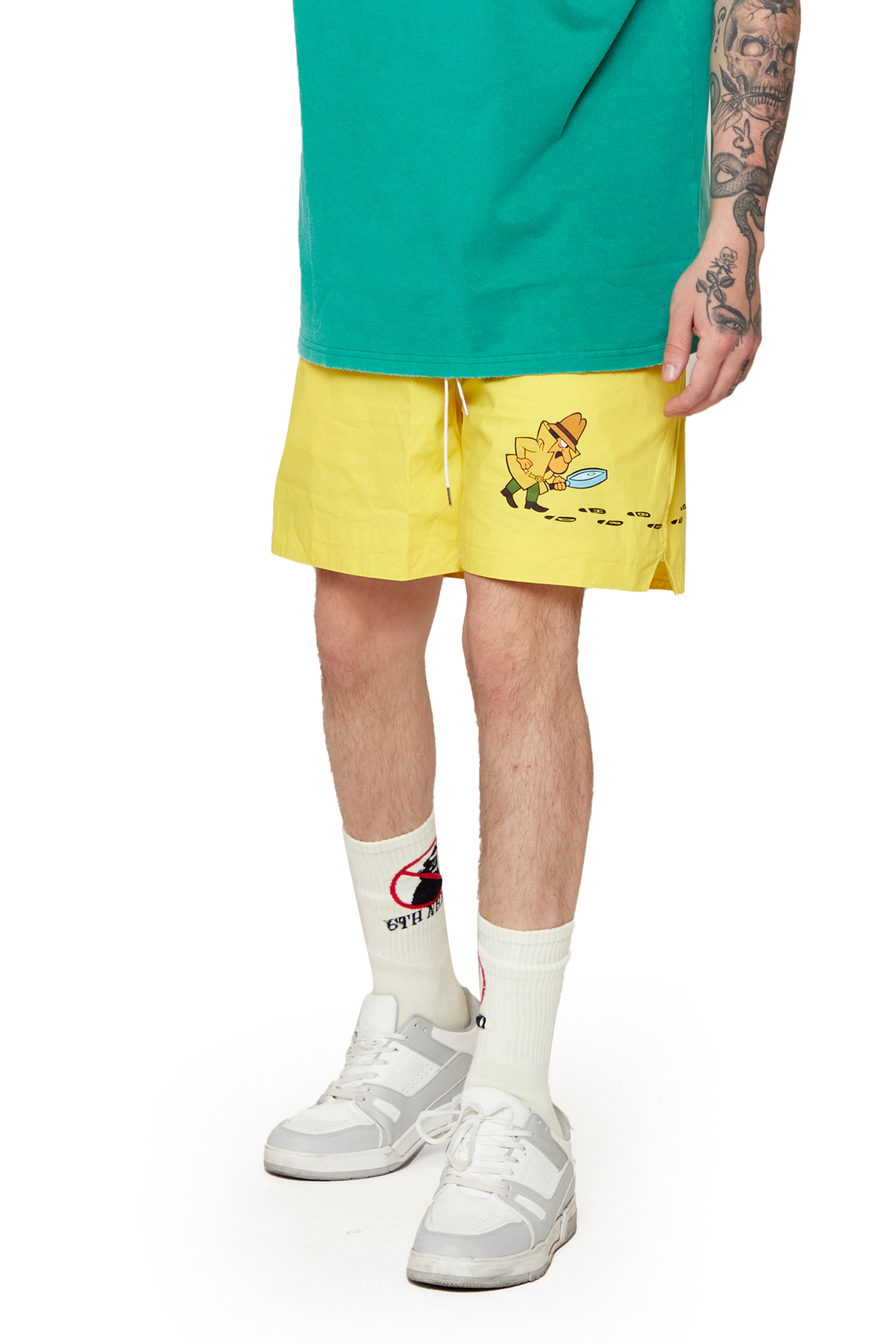 6thNBRHD SHORTS "DETECTIVE" -YELLOW