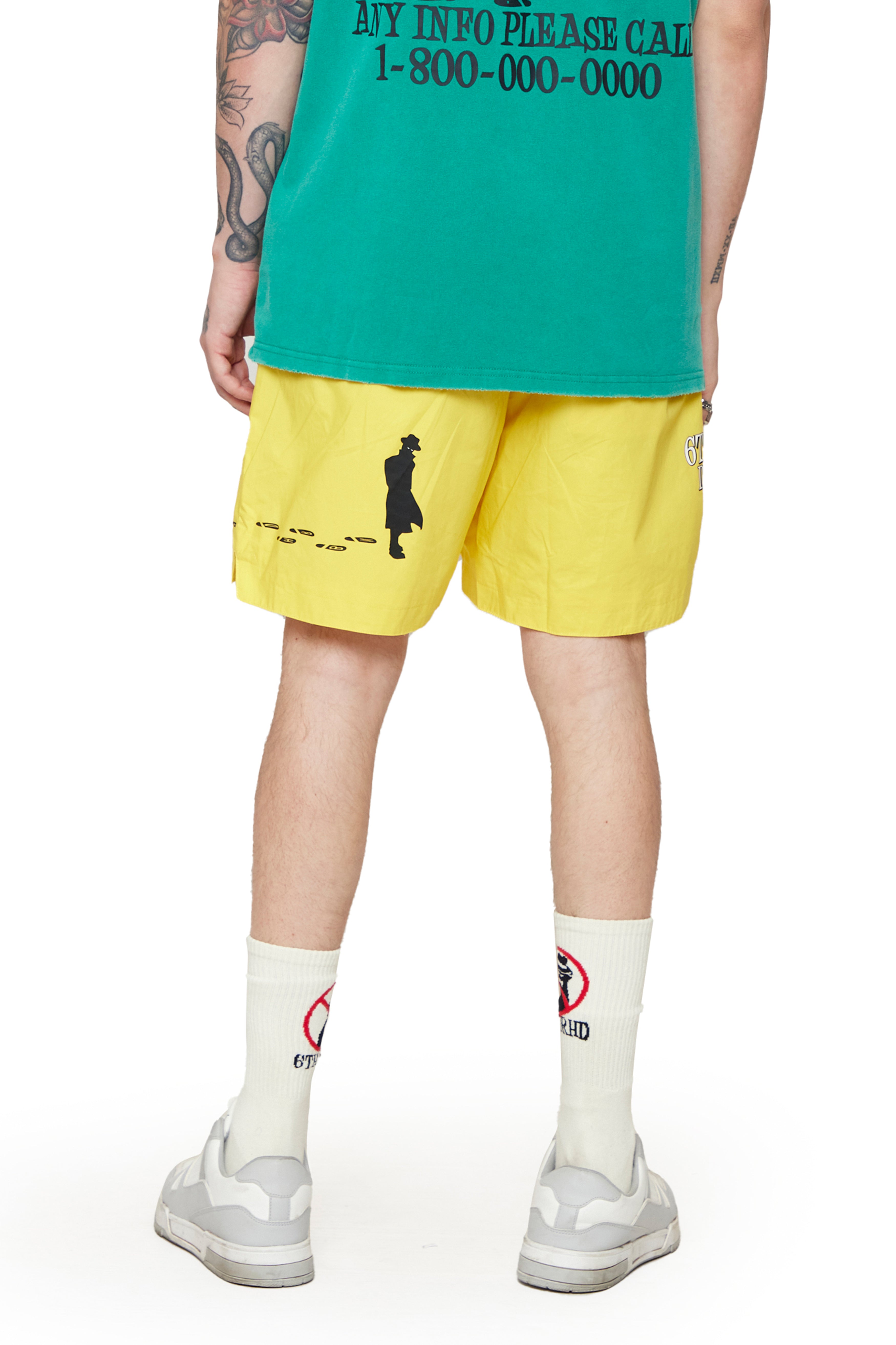 6thNBRHD SHORTS "DETECTIVE" -YELLOW