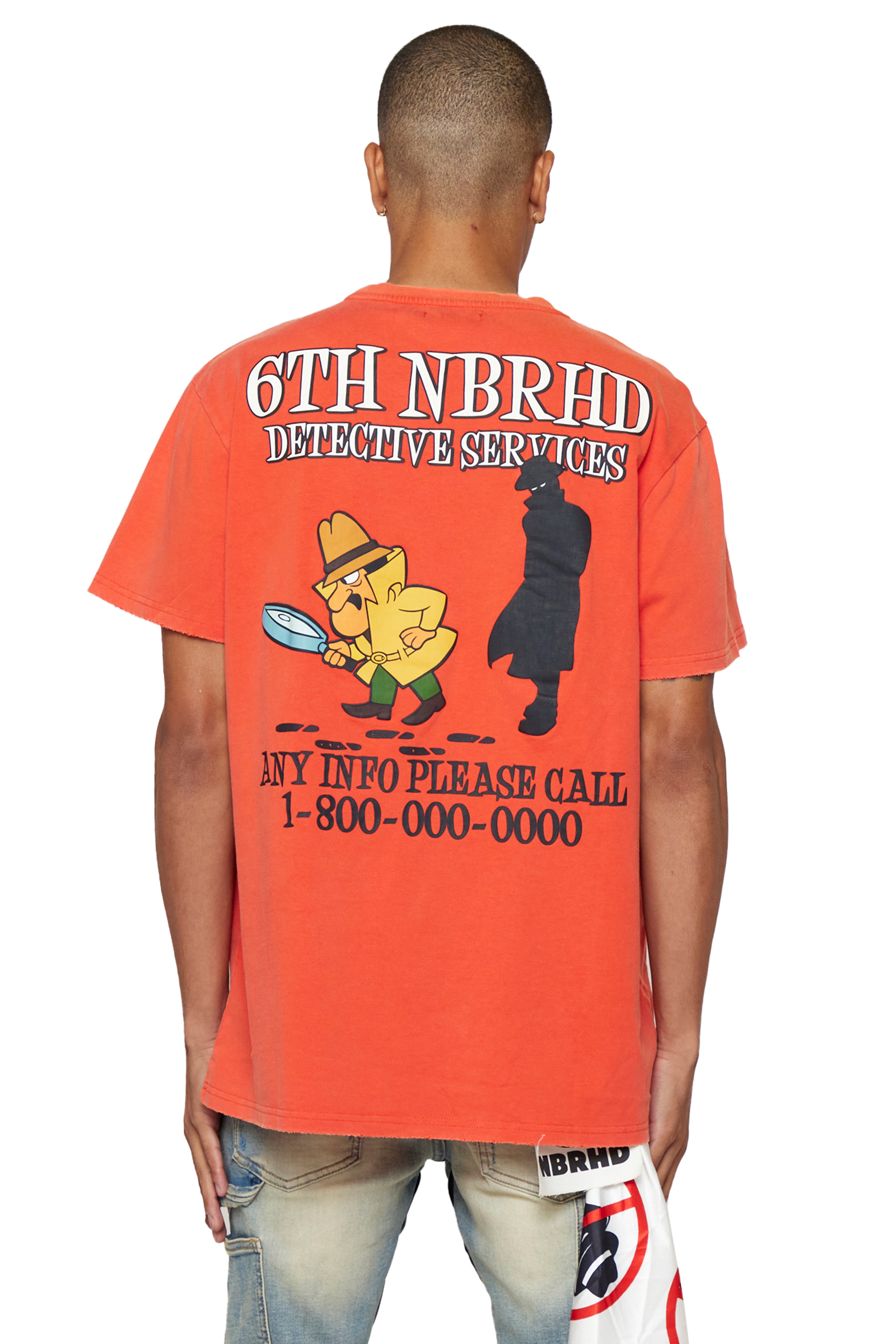 6thNBRHD TEE "DETECTIVE"- VINTAGE RED