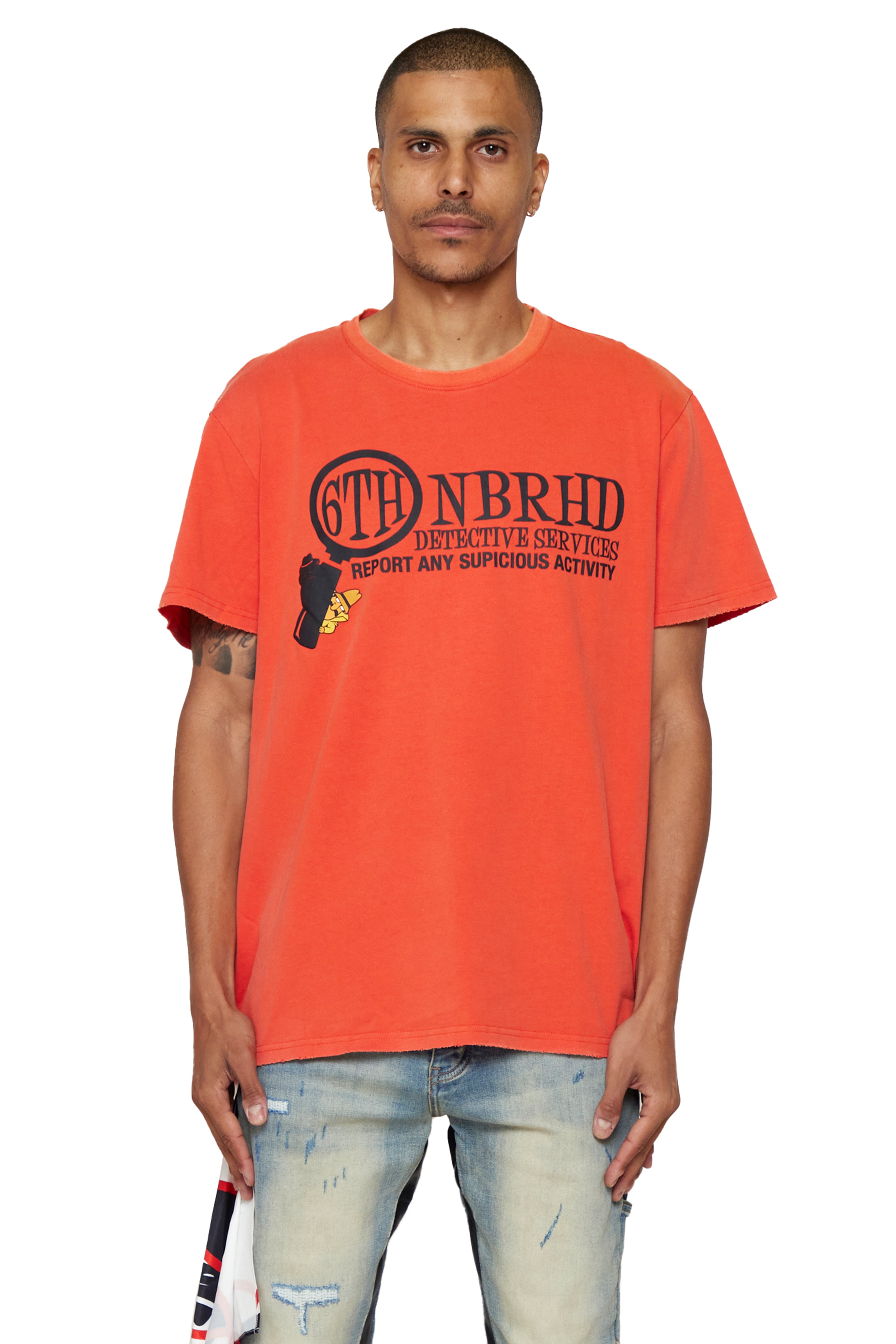 6thNBRHD TEE "DETECTIVE"- VINTAGE RED