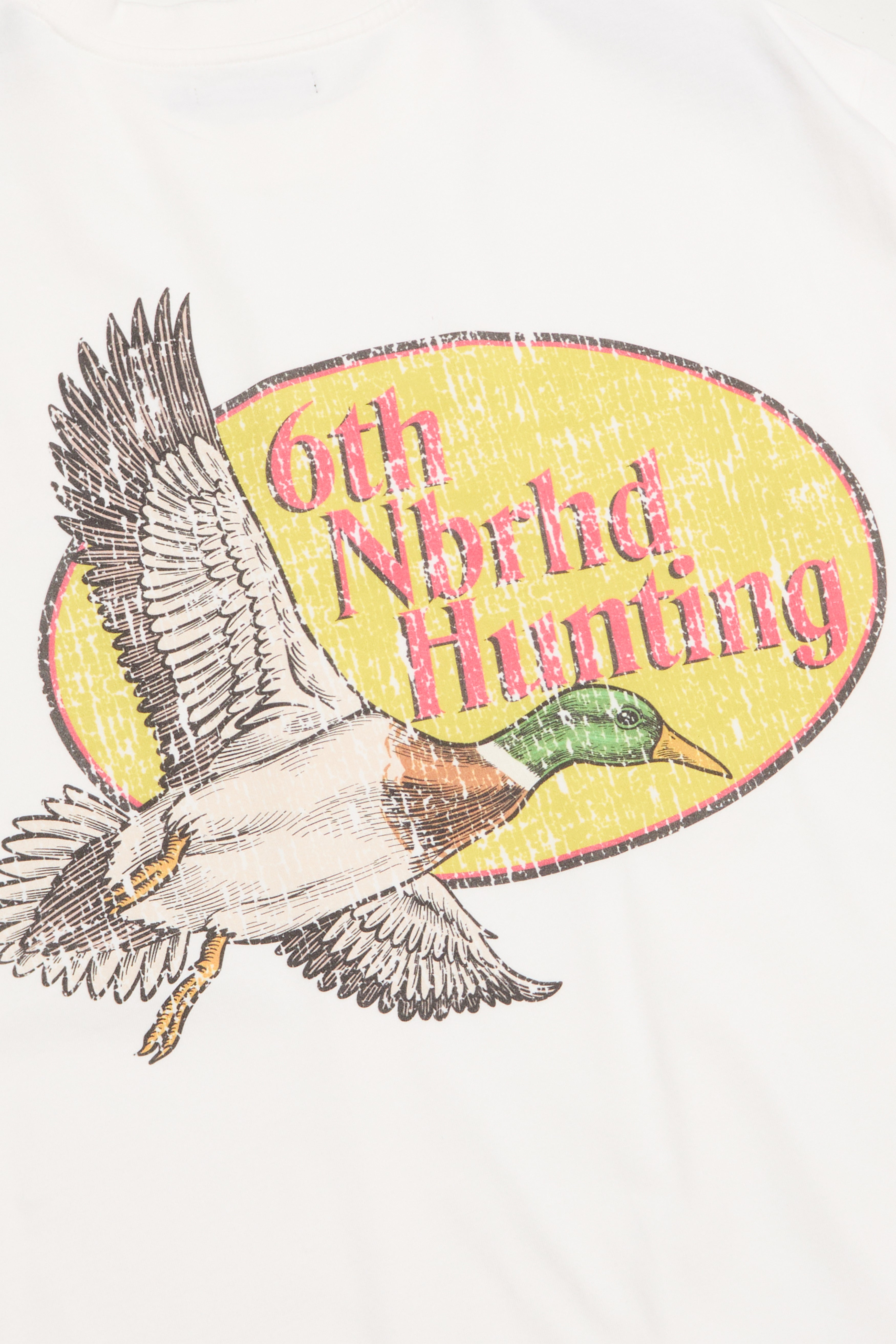 "HUNTING" TEE VINTAGE WHITE