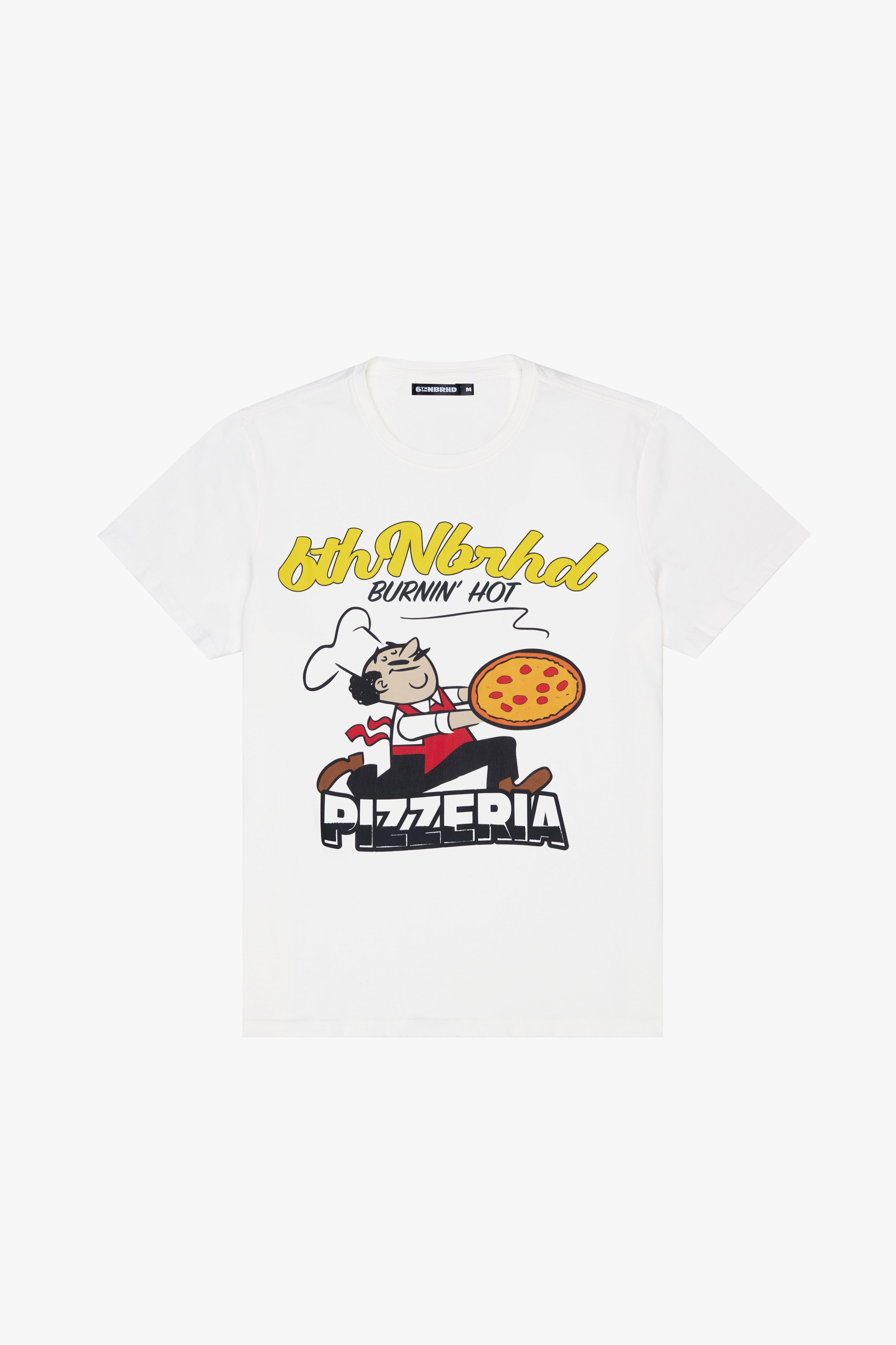 6thNBRHD TEE "BURNING HOT" WHITE