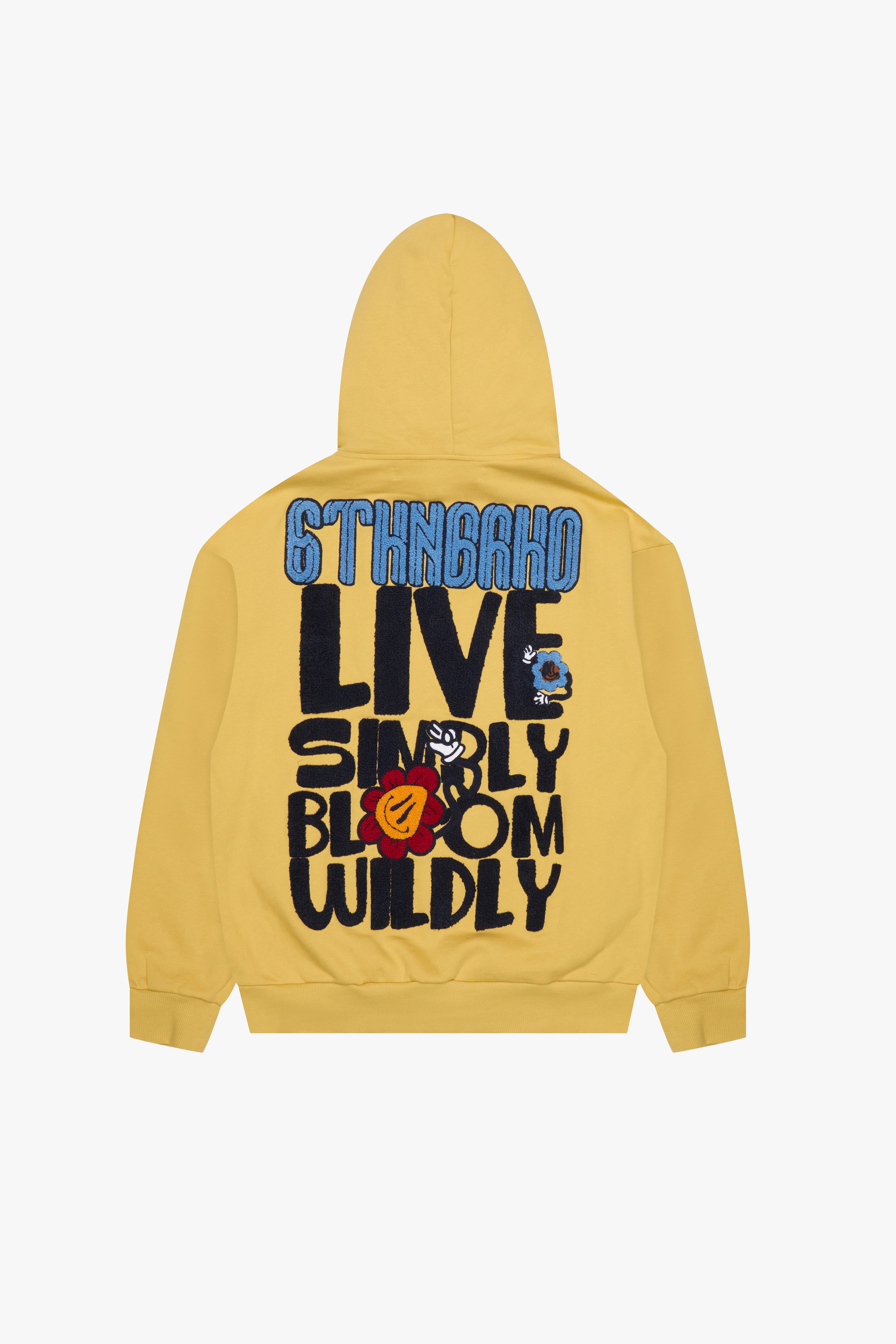 "WILD BLOOM" HOODIE YELLOW