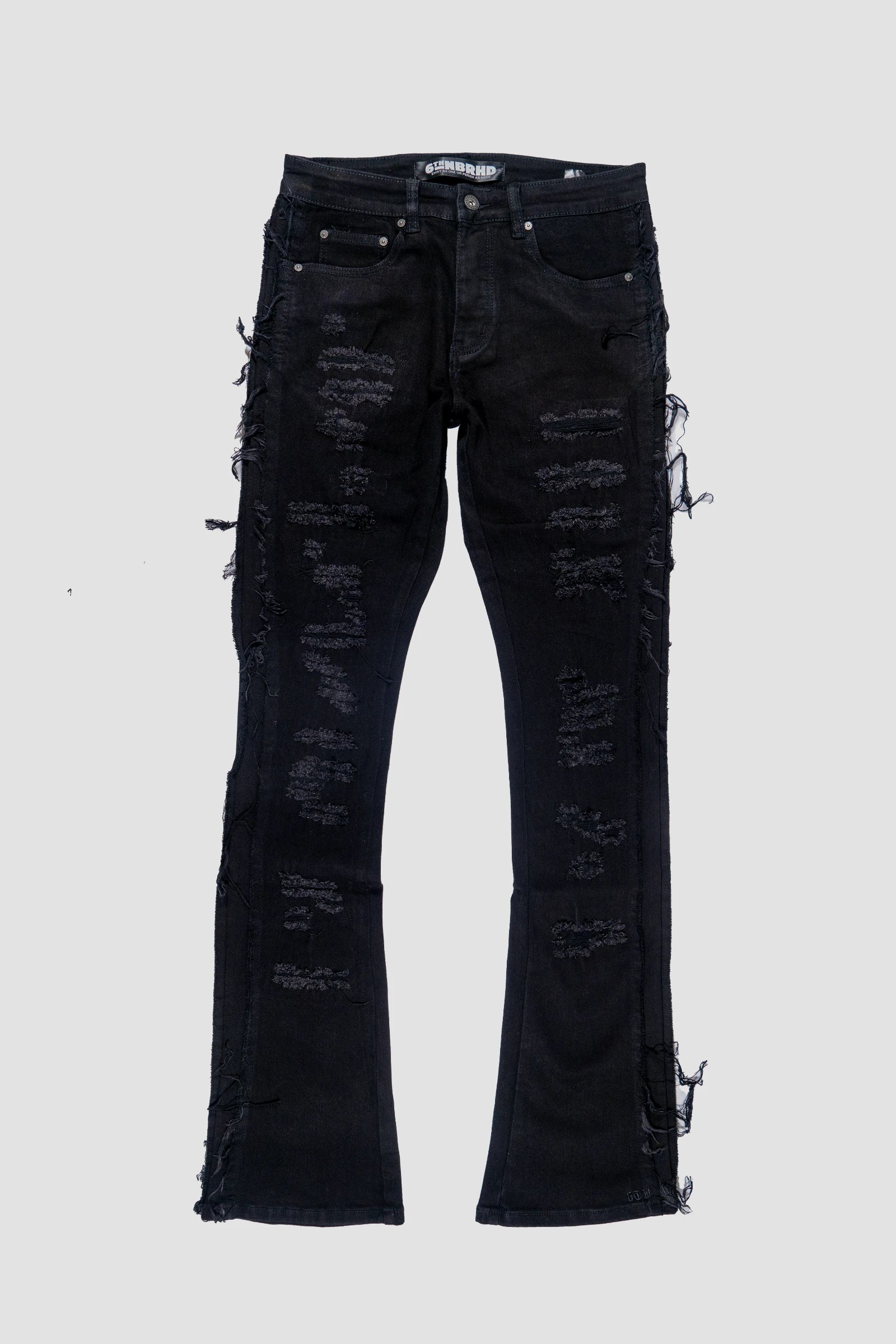 "Reconstruct" Stacked Jeans Black