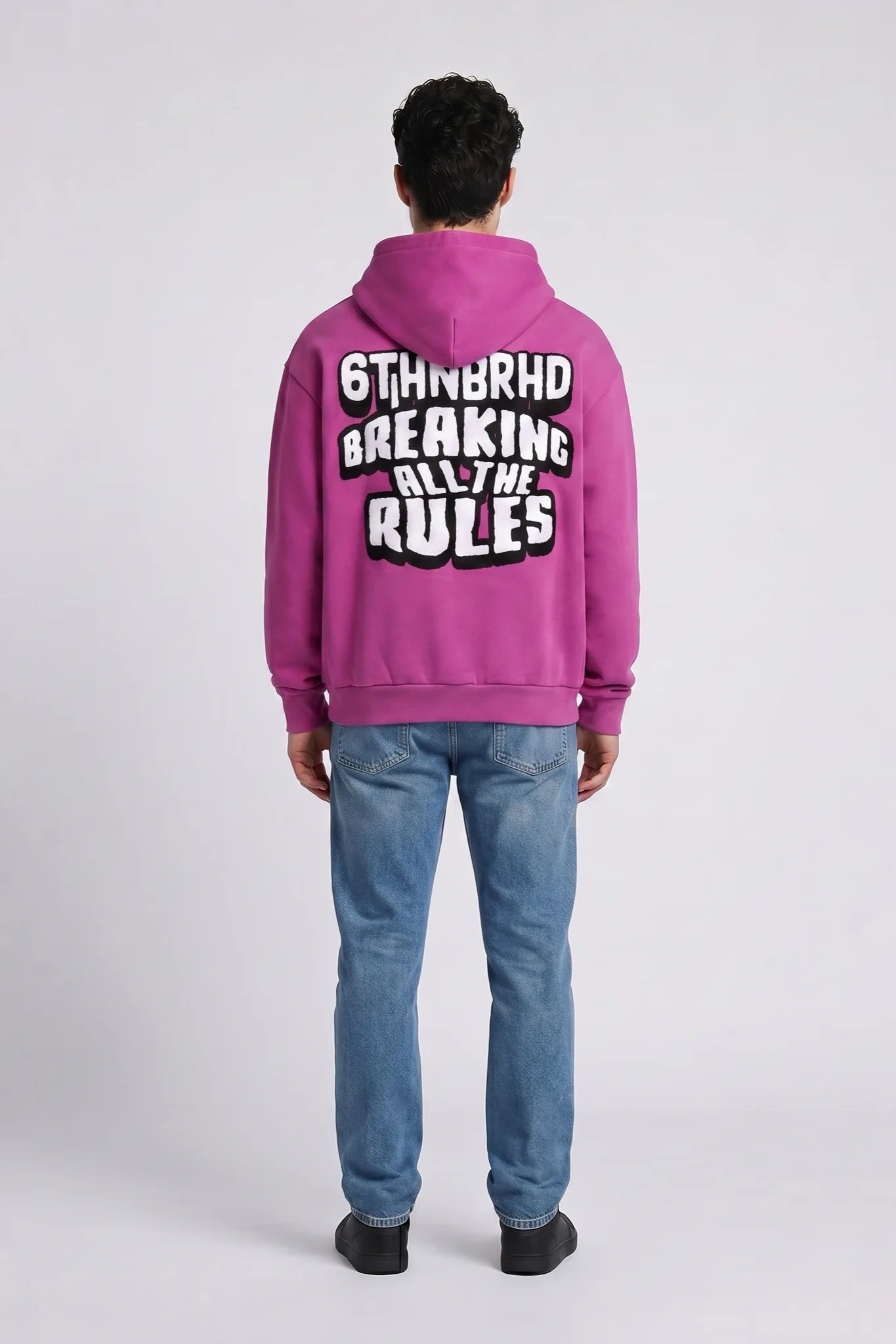 "BROKEN RULES" HOODIE PURPLE